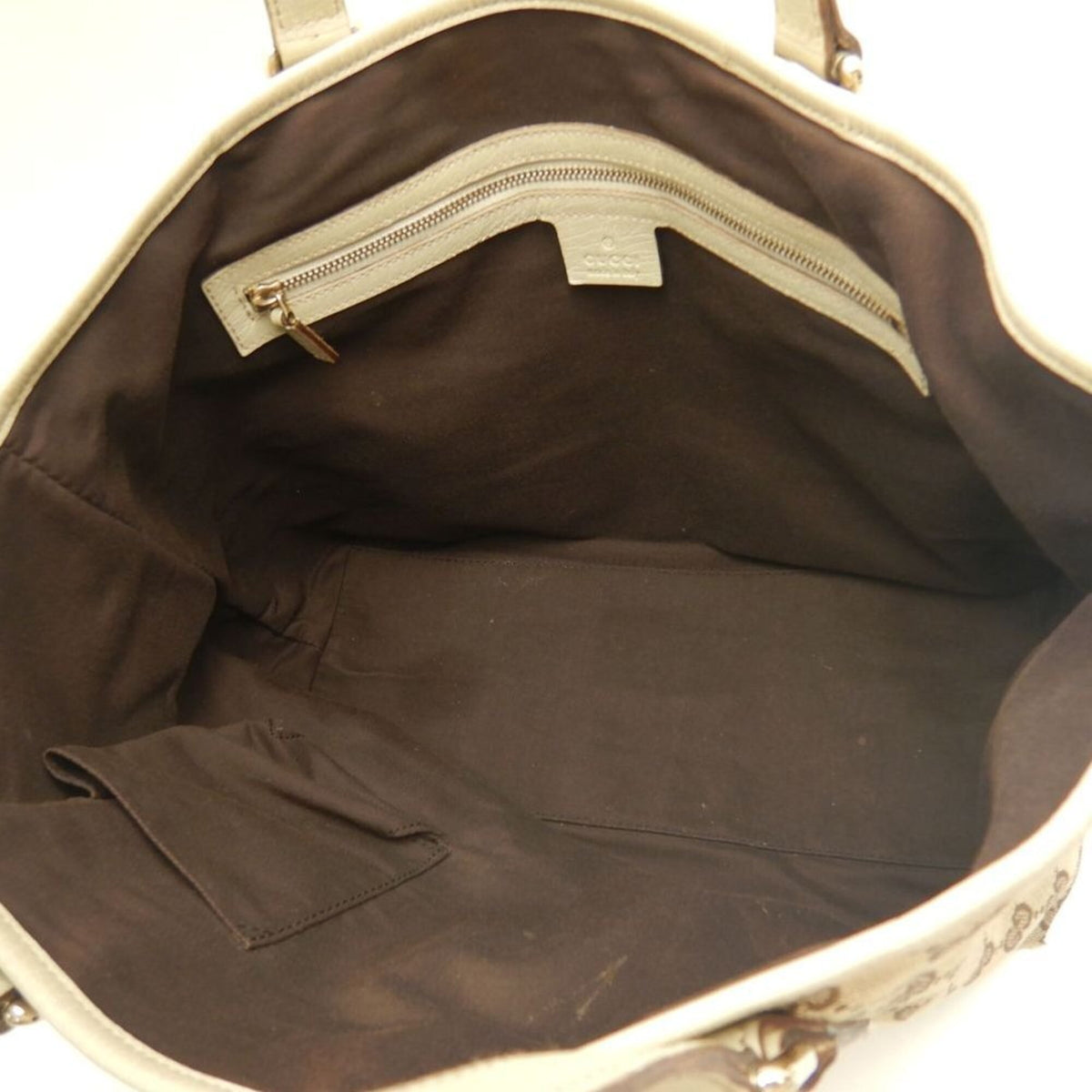 Gucci Beige Gg Canvas Tote Bag (Pre-Owned)