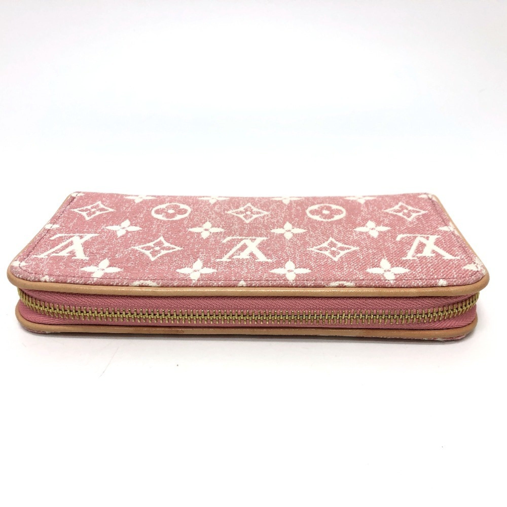 Louis Vuitton Monogram Denim Pink Monogram Denim Long Wallet (Bi-Fold) (Pre-Owned)