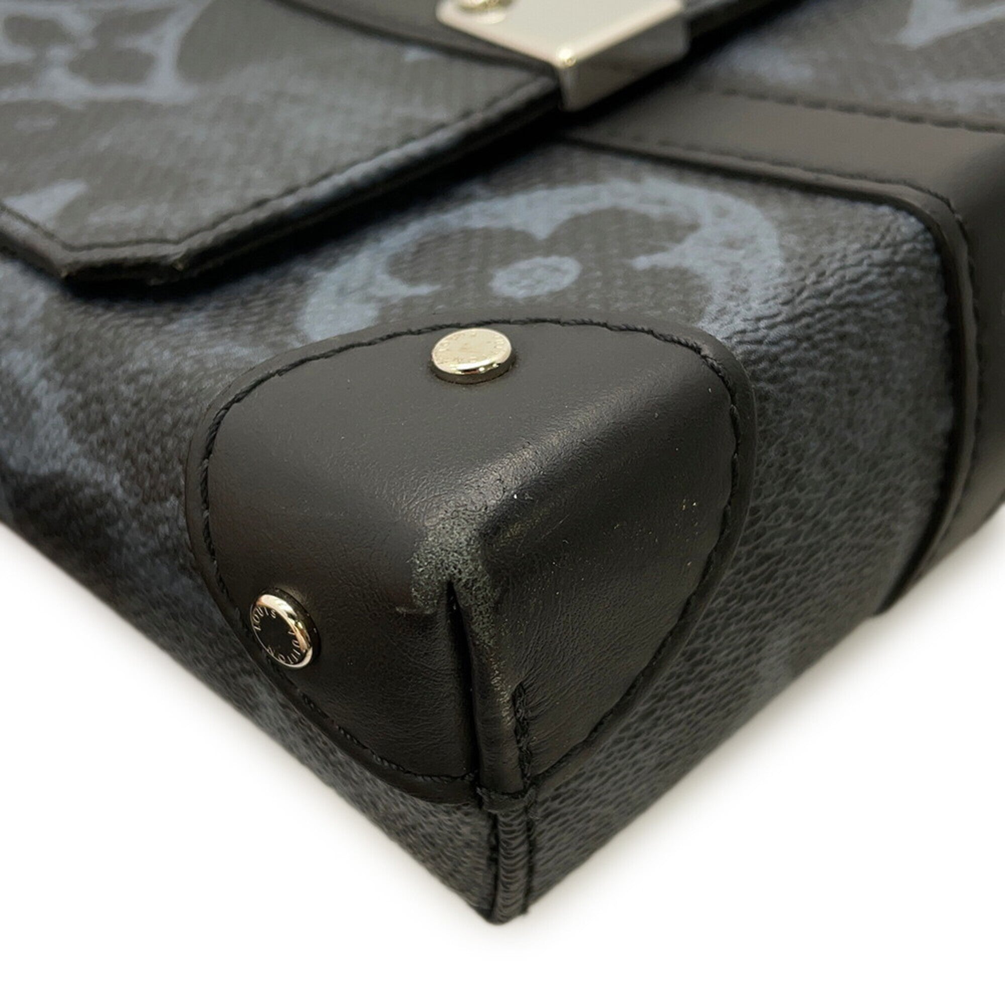 Louis Vuitton Monogram Black Noir Handbag Shoulder Bag (Pre-Owned)