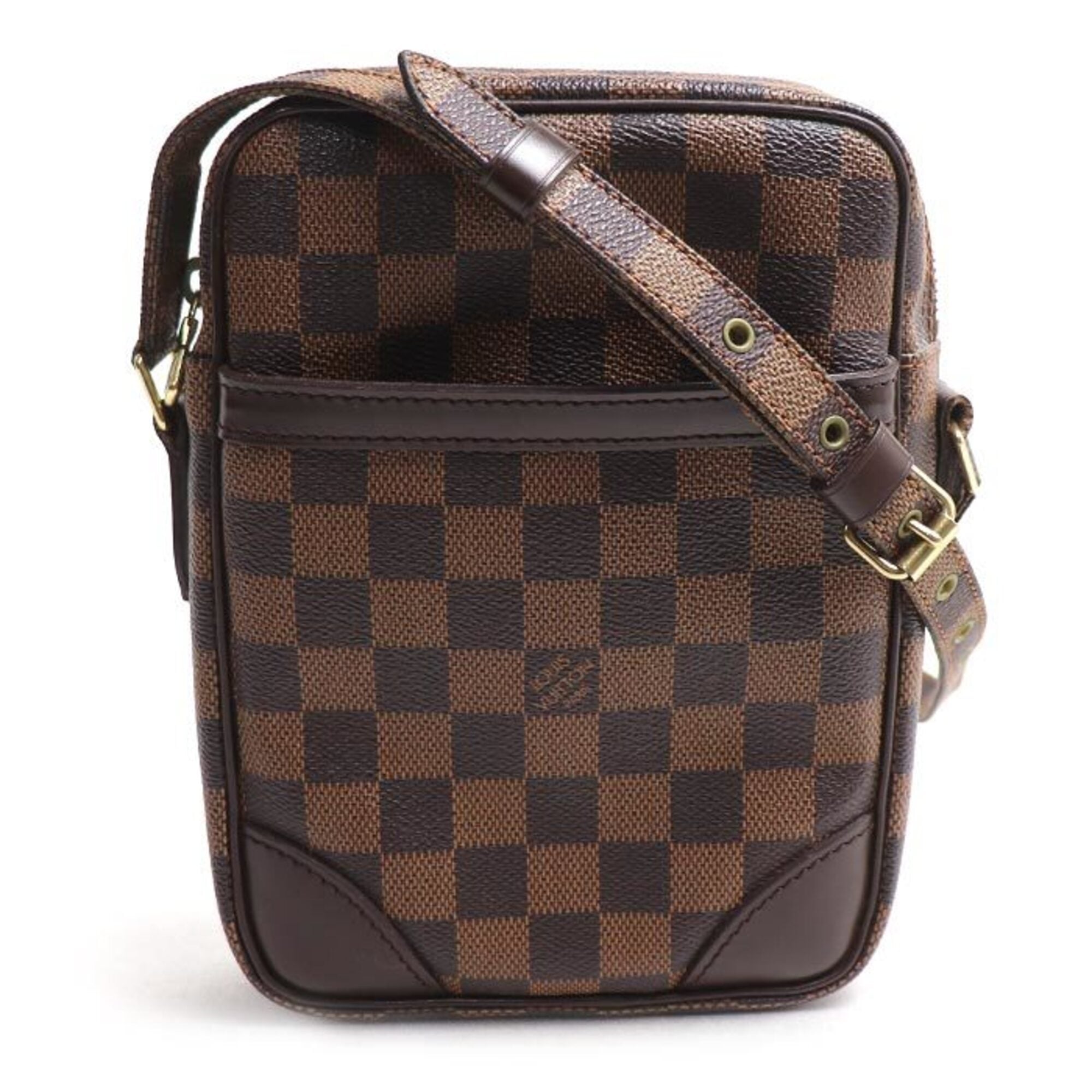 Louis Vuitton Gold Damier Canvas Shoulder Bag (Pre-Owned)