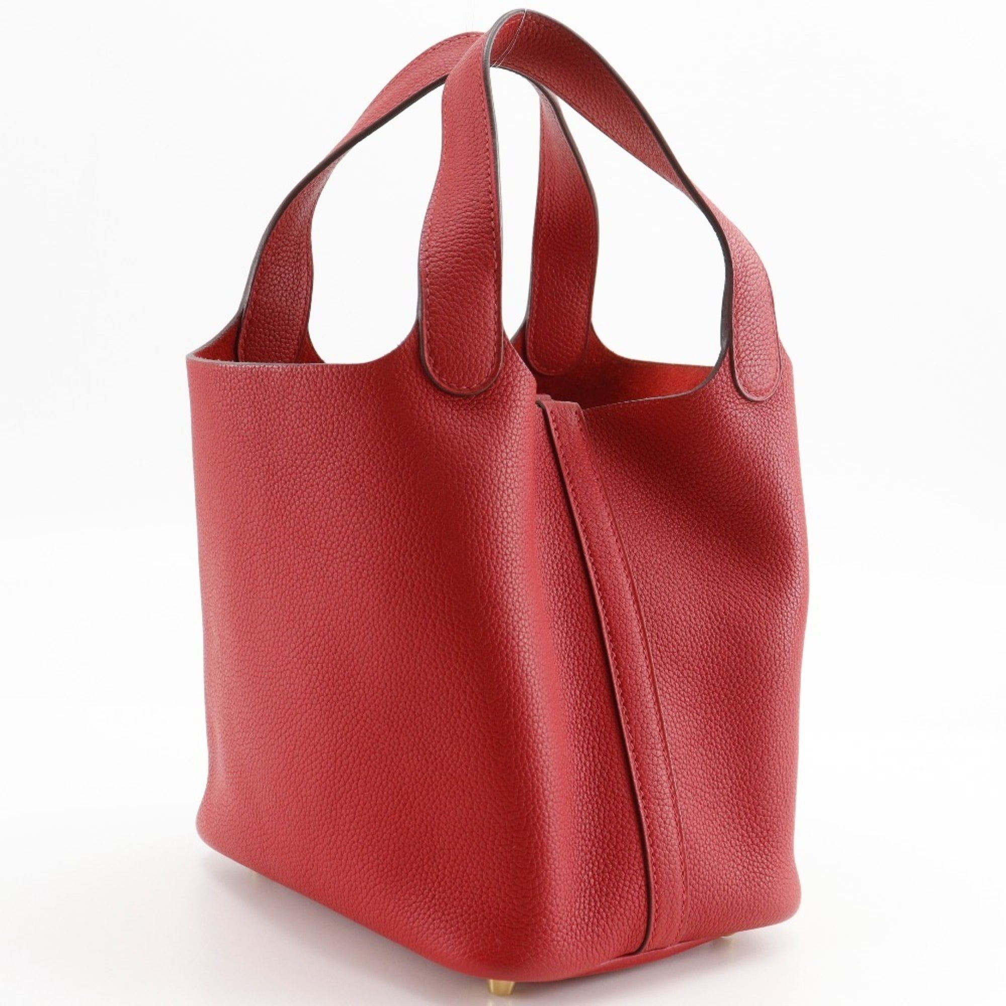 Hermes Picotin Red Color Handbag (Pre-Owned)