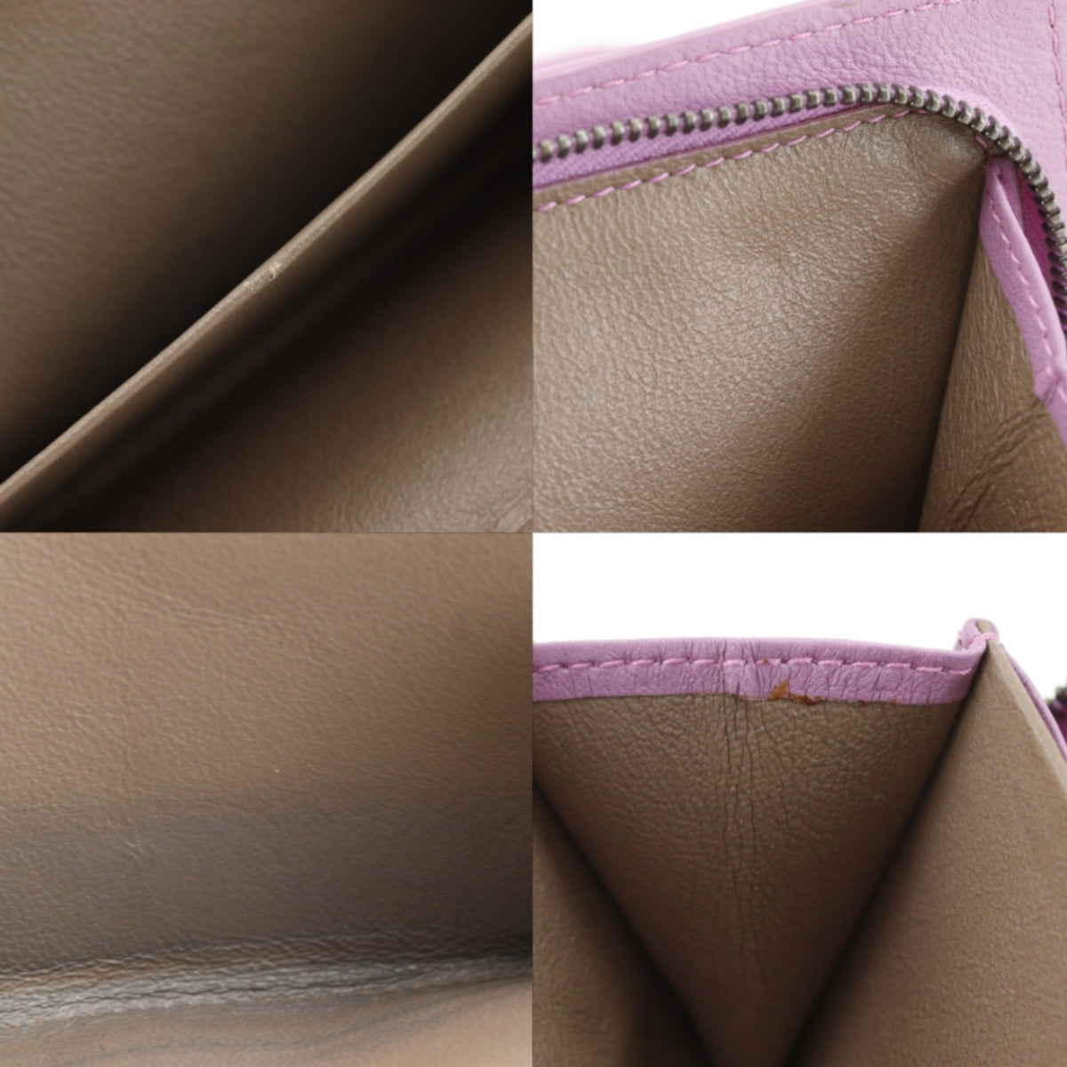 Bottega Veneta Pink Leather Long Wallet (Bi-Fold) (Pre-Owned)