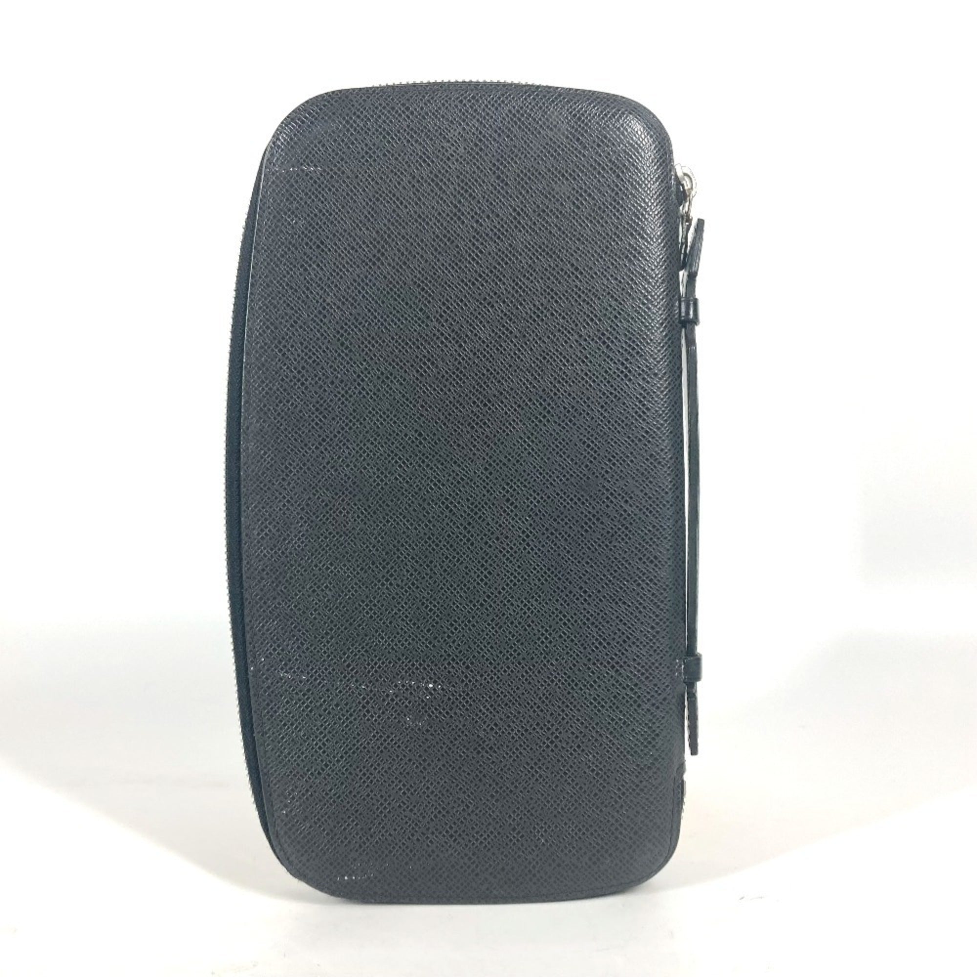 Louis Vuitton Taiga Ardoise Black Taiga Leather Long Wallet (Bi-Fold) (Pre-Owned)