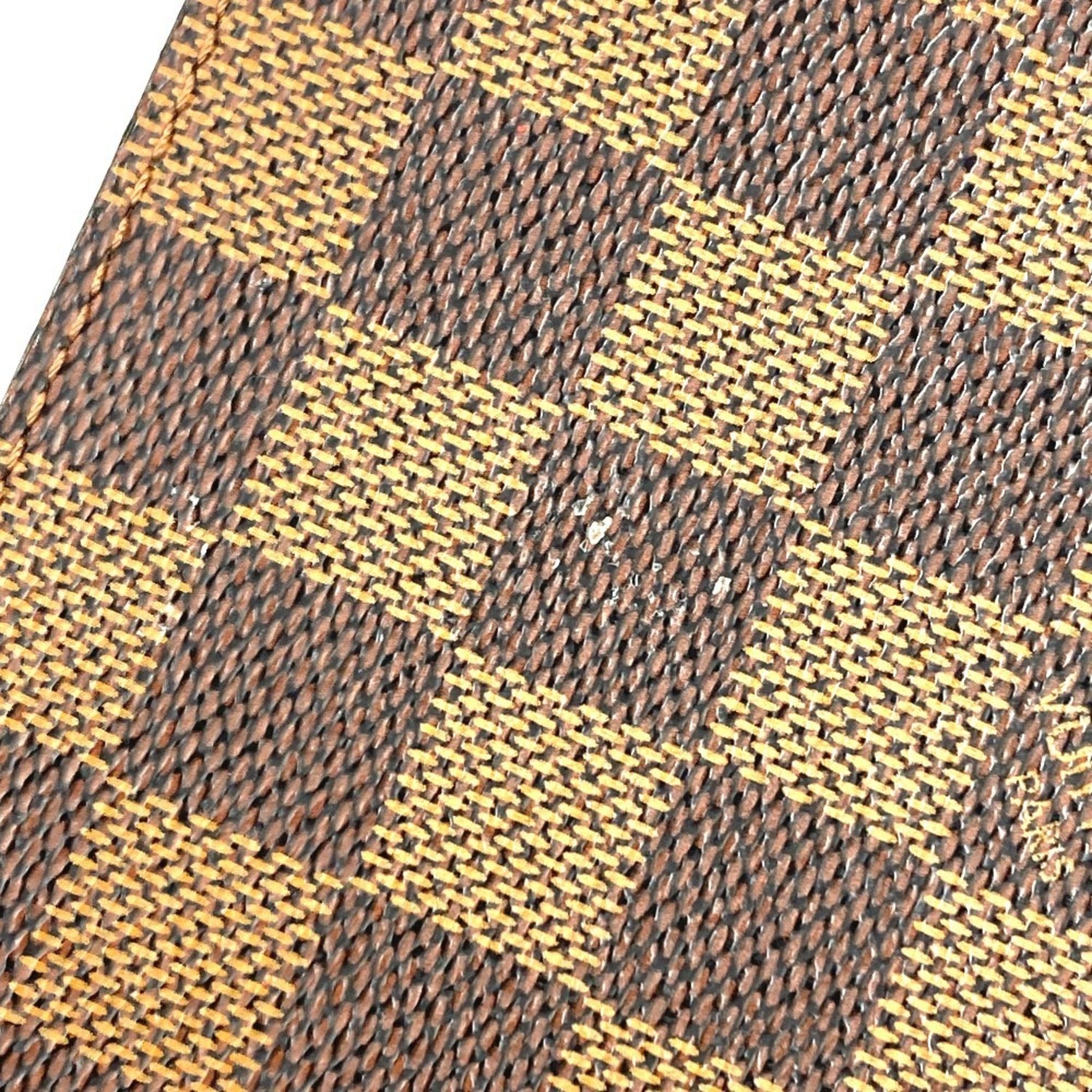 Louis Vuitton Brown Damier Canvas Ebene Damier Canvas Handbag Pouch (Pre-Owned)