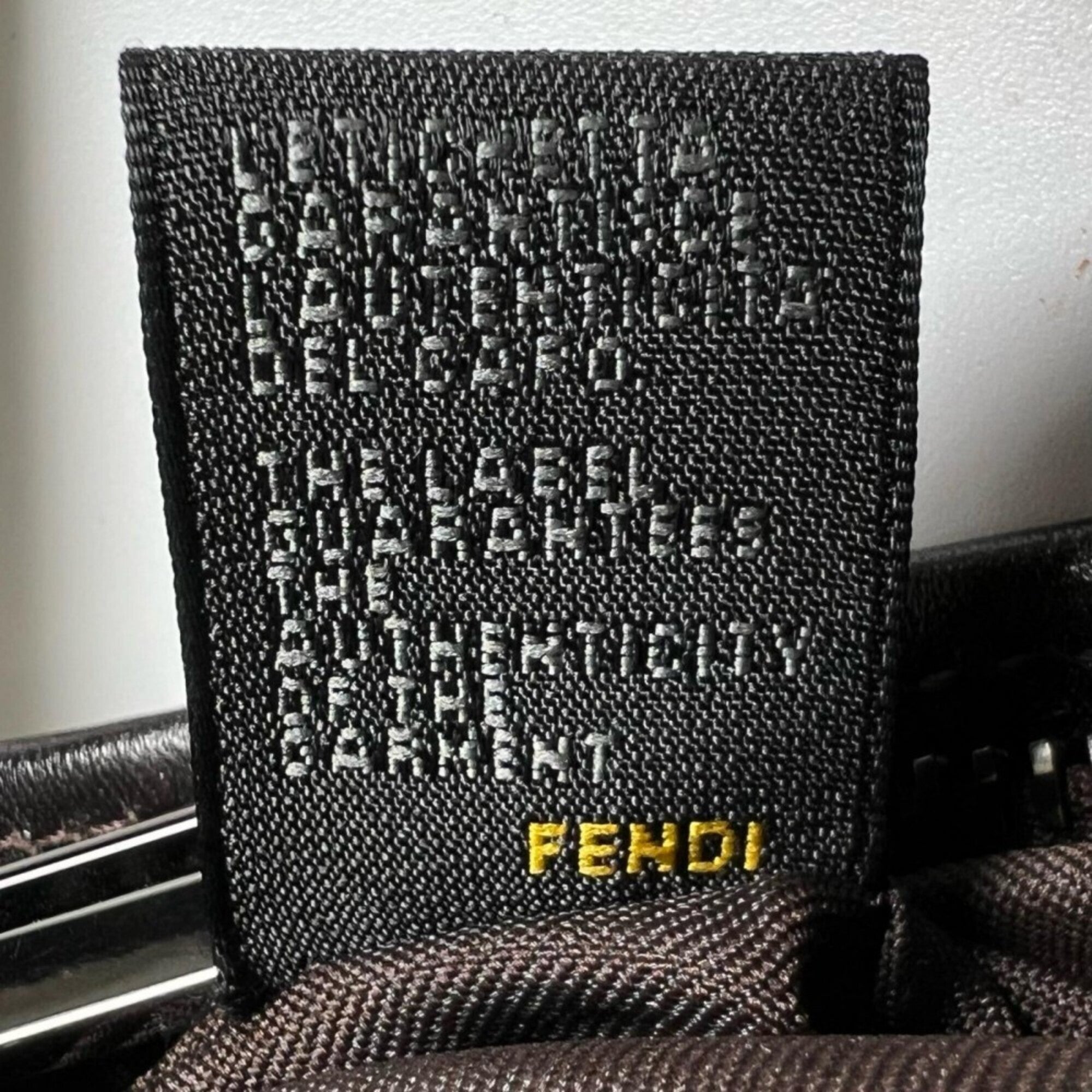 Fendi Brown Canvas Leather Shoulder Bag (Pre-Owned)