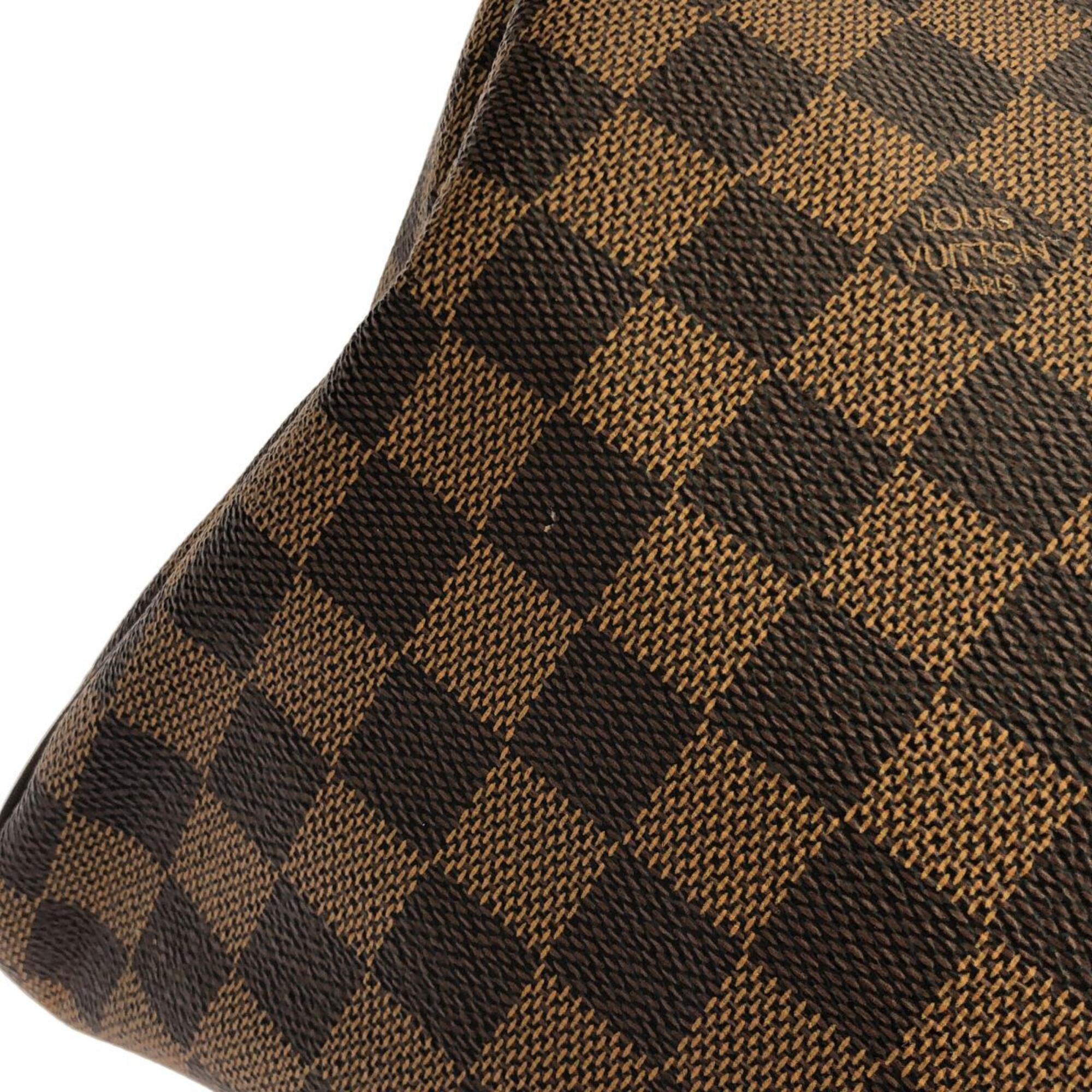 Louis Vuitton Damier Canvas Ebene Coated Canvas Boston Bag (Pre-Owned)