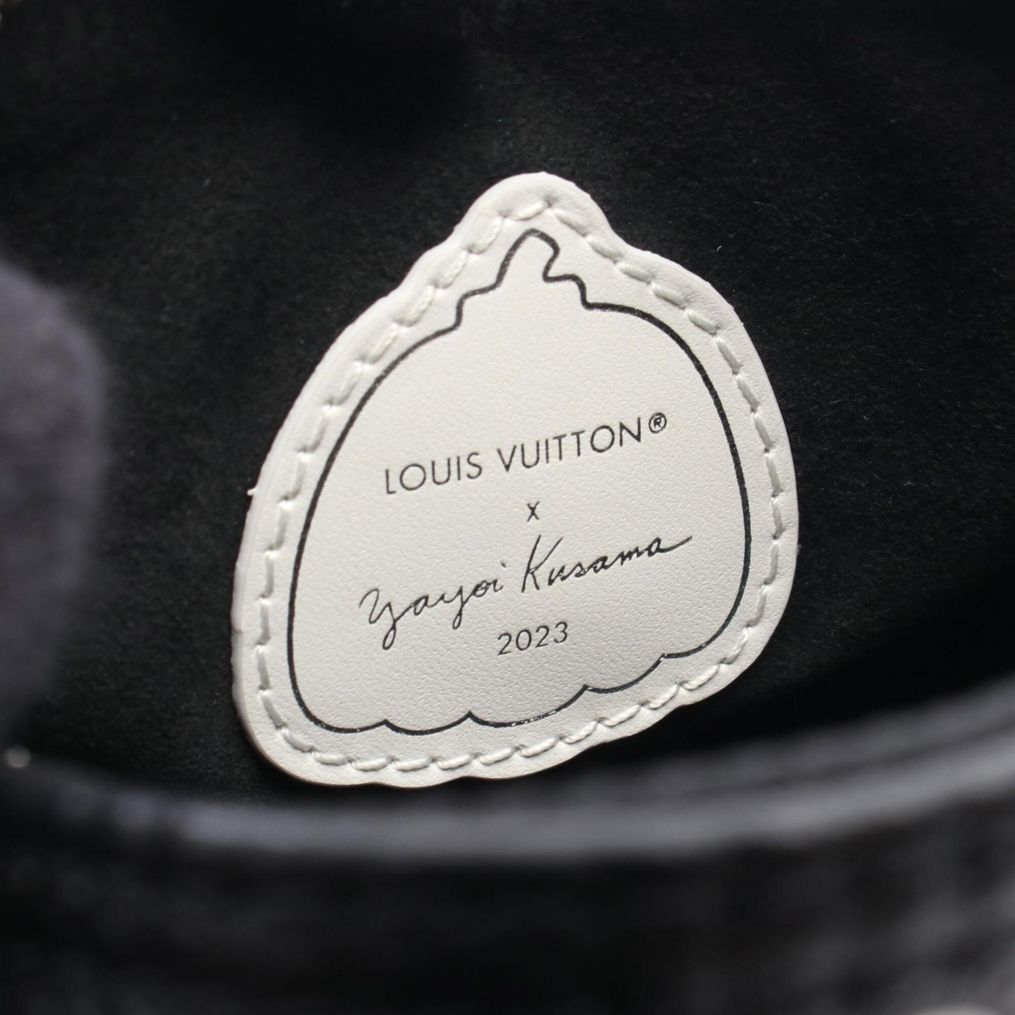 Louis Vuitton Black White Coated Canvas Leather Handbag Shoulder Bag (Pre-Owned)