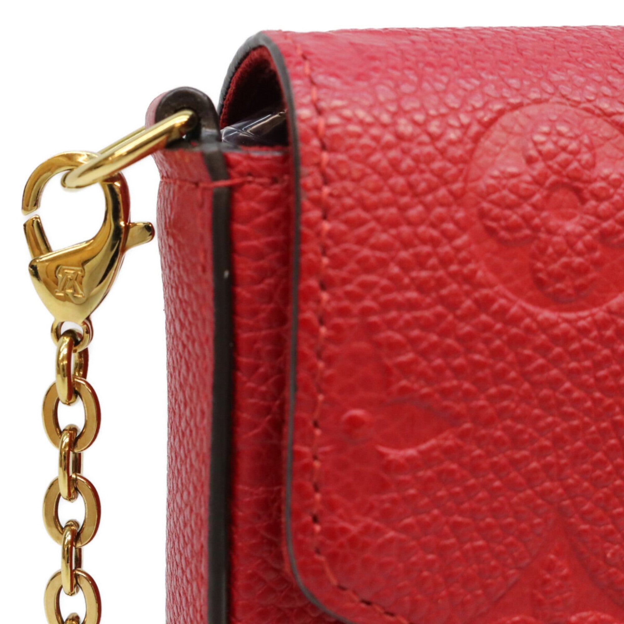 Louis Vuitton Cerise Red Color Monogram Empreinte Shoulder Bag (Pre-Owned)