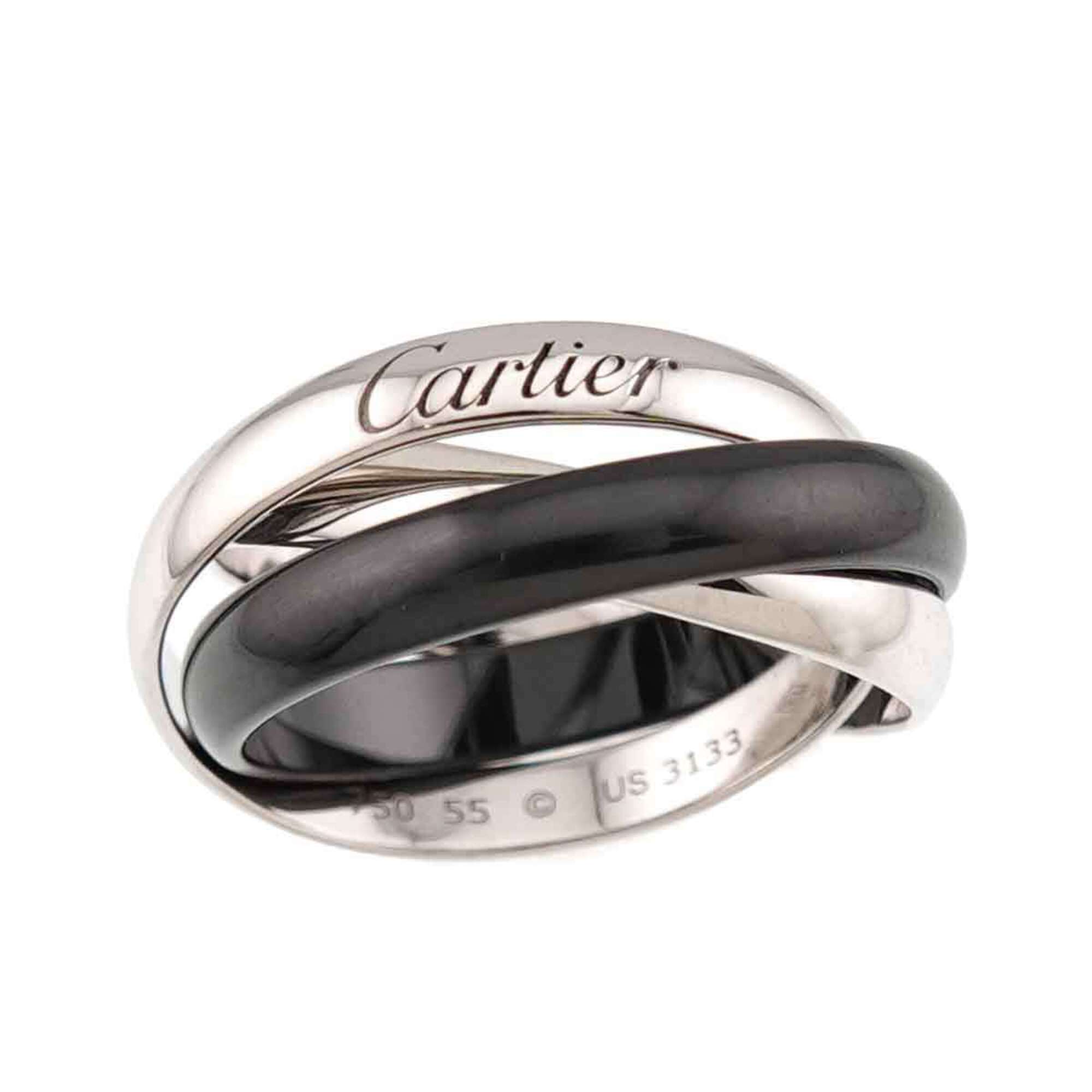 Cartier White Gold (18K) Ceramic Band Ring (Pre-Owned)