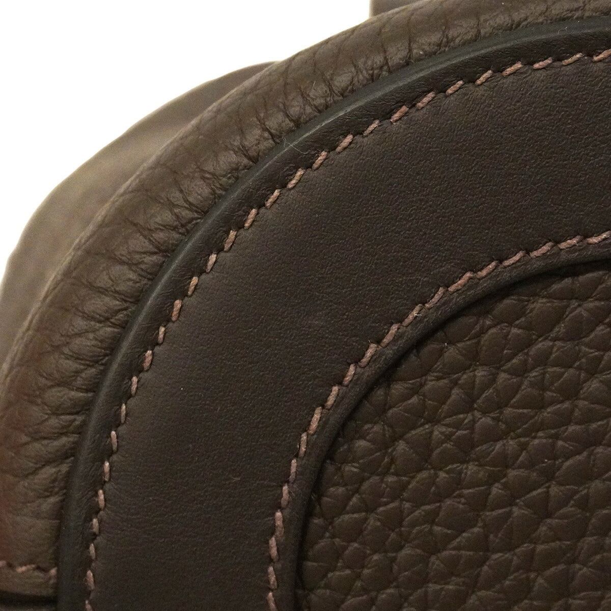 Hermes Brown Taurillon Clemence Leather Handbag (Pre-Owned)