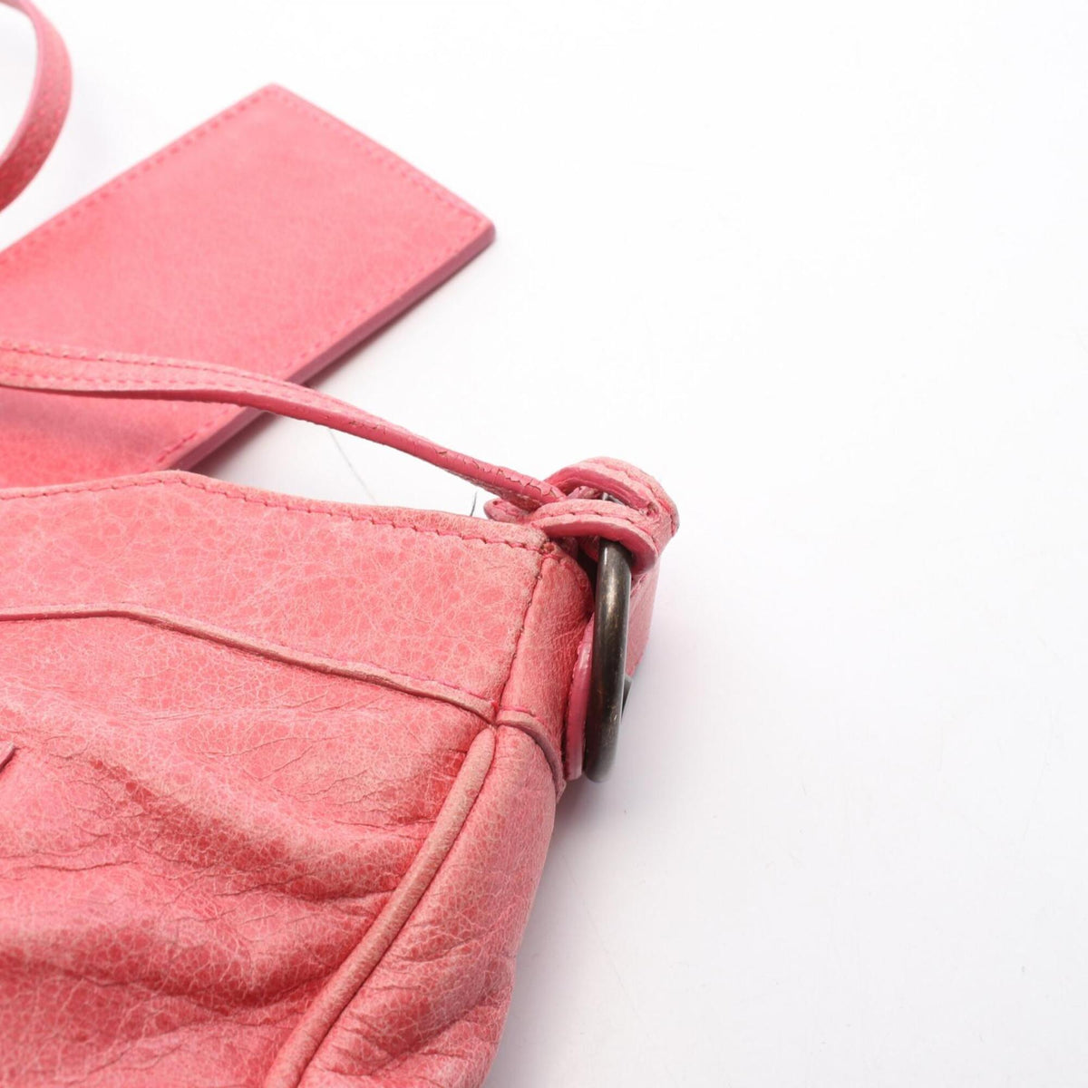 Balenciaga Hip Pink Leather Handbag Shoulder Bag (Pre-Owned)