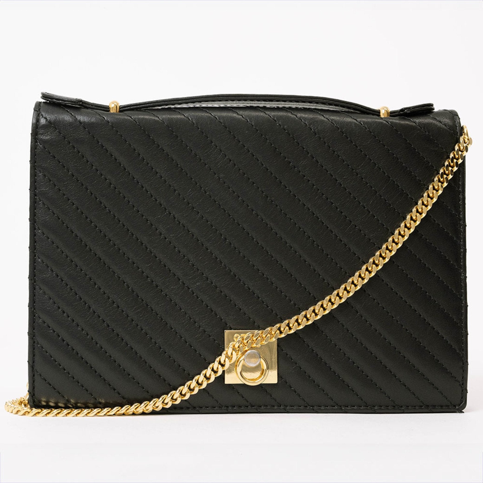 Celine Black Leather Shoulder Bag (Pre-Owned)