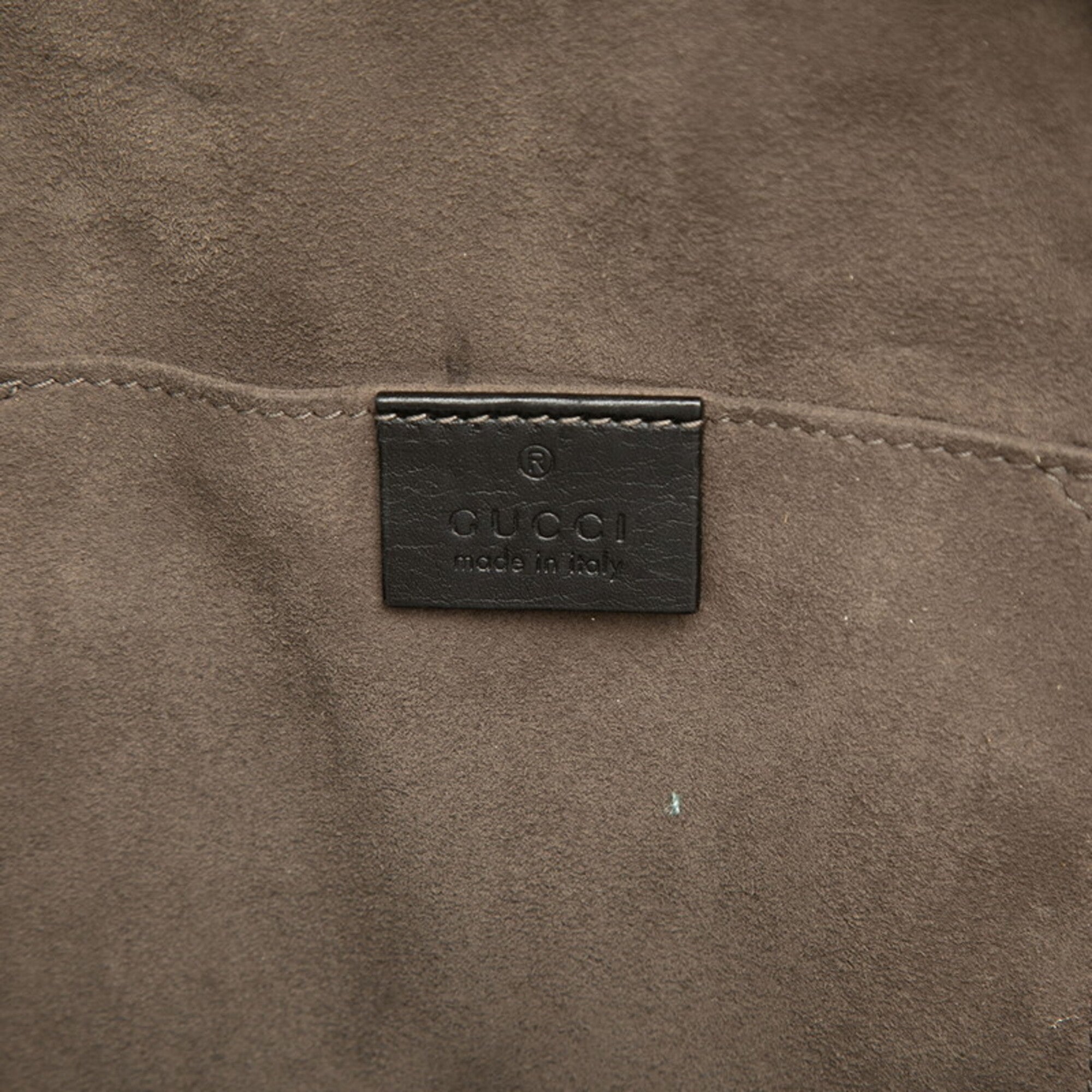 Gucci Black Leather Shoulder Bag Sling Bag (Pre-Owned)