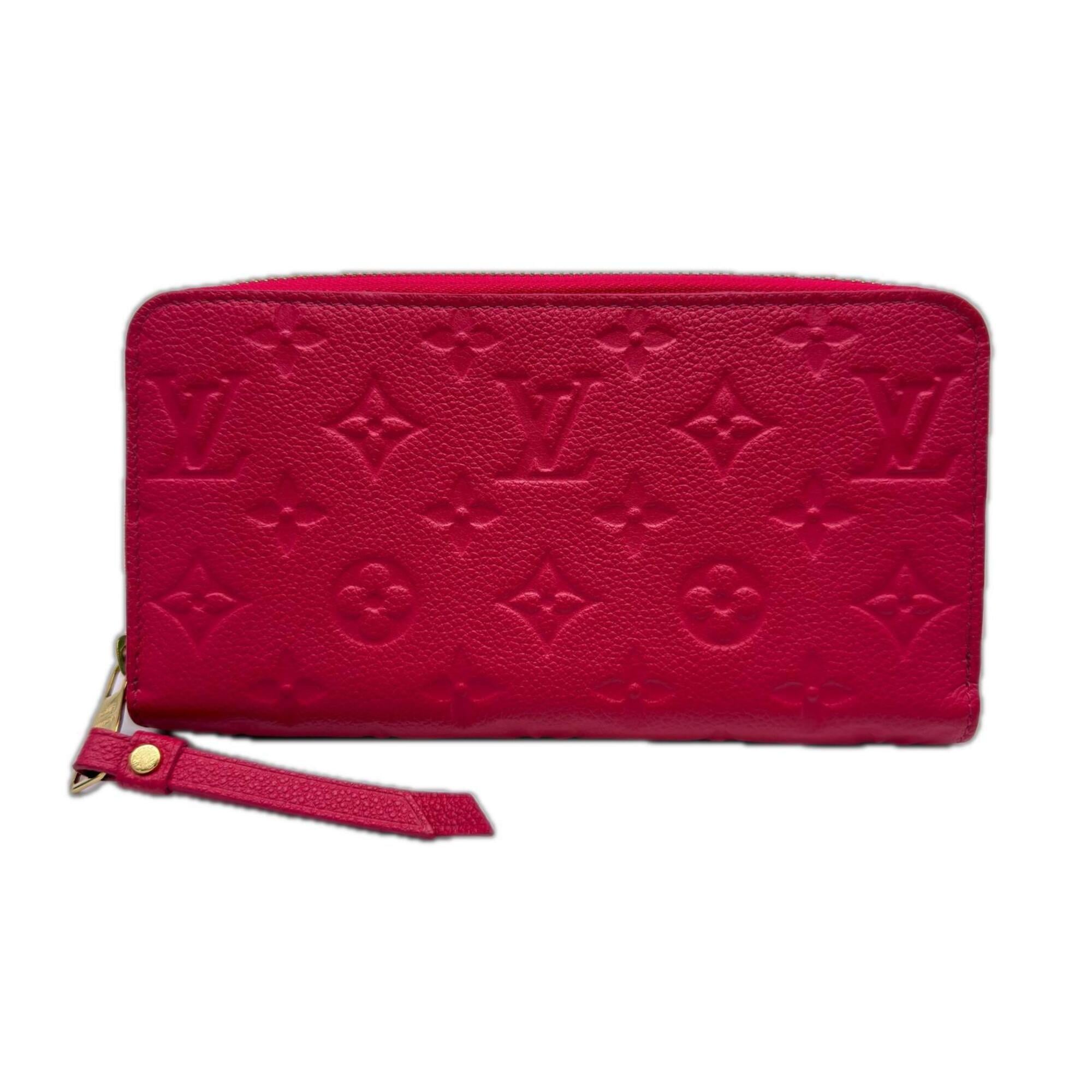 Louis Vuitton Monogram Empreinte Pink Leather Long Wallet (Bi-Fold) (Pre-Owned)
