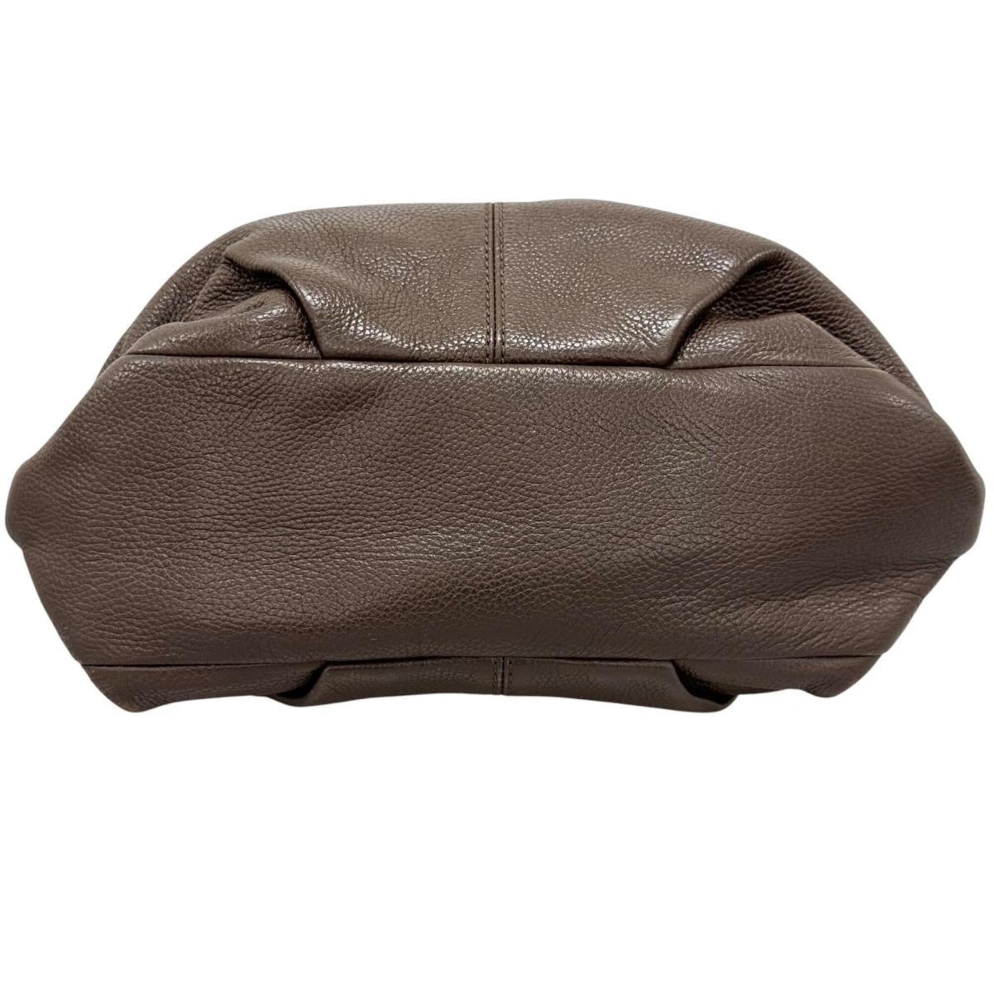 Coach Brown Leather Handbag Shoulder Bag (Pre-Owned)