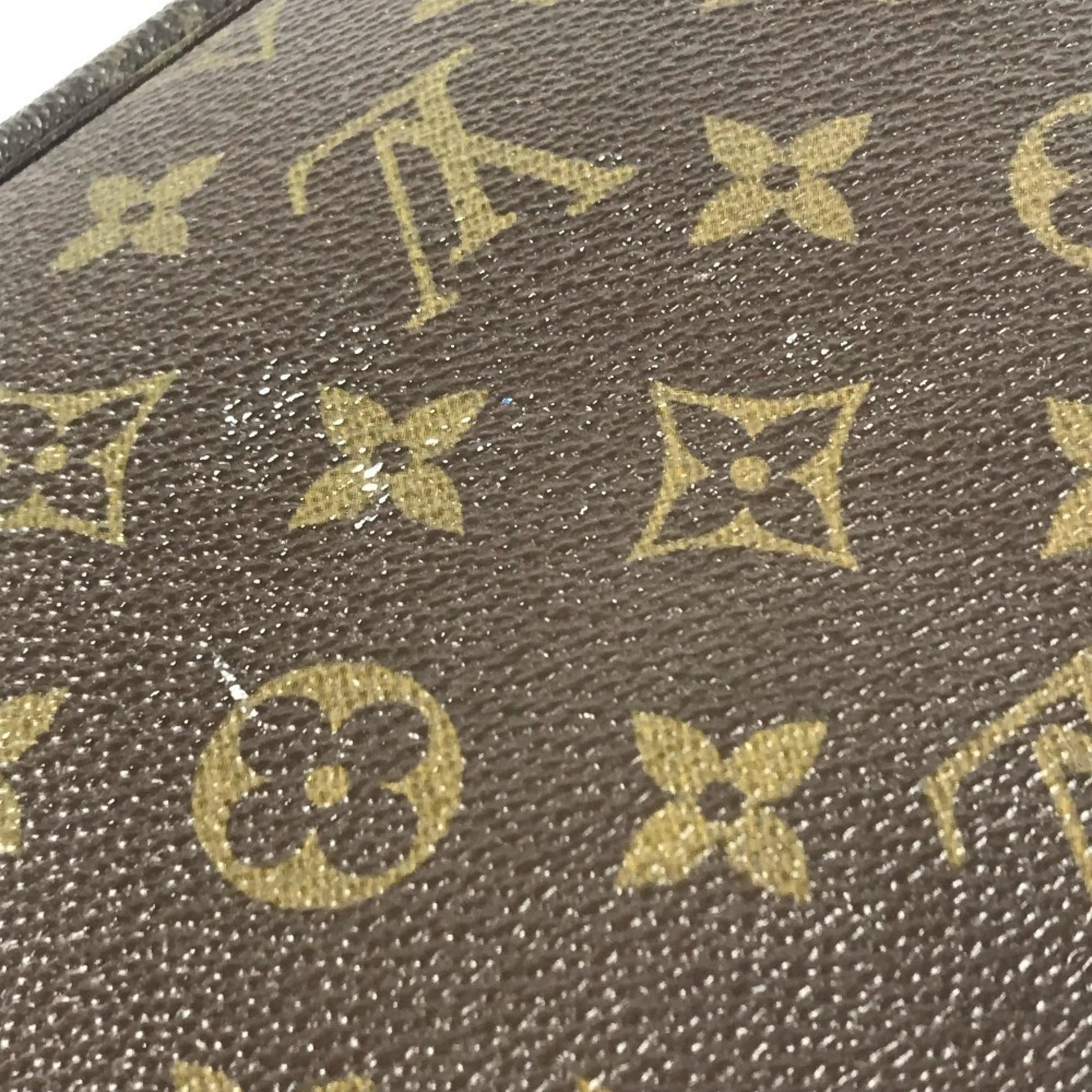 Louis Vuitton Monogram Brown Monogram Clutch Bag Pouch (Pre-Owned)