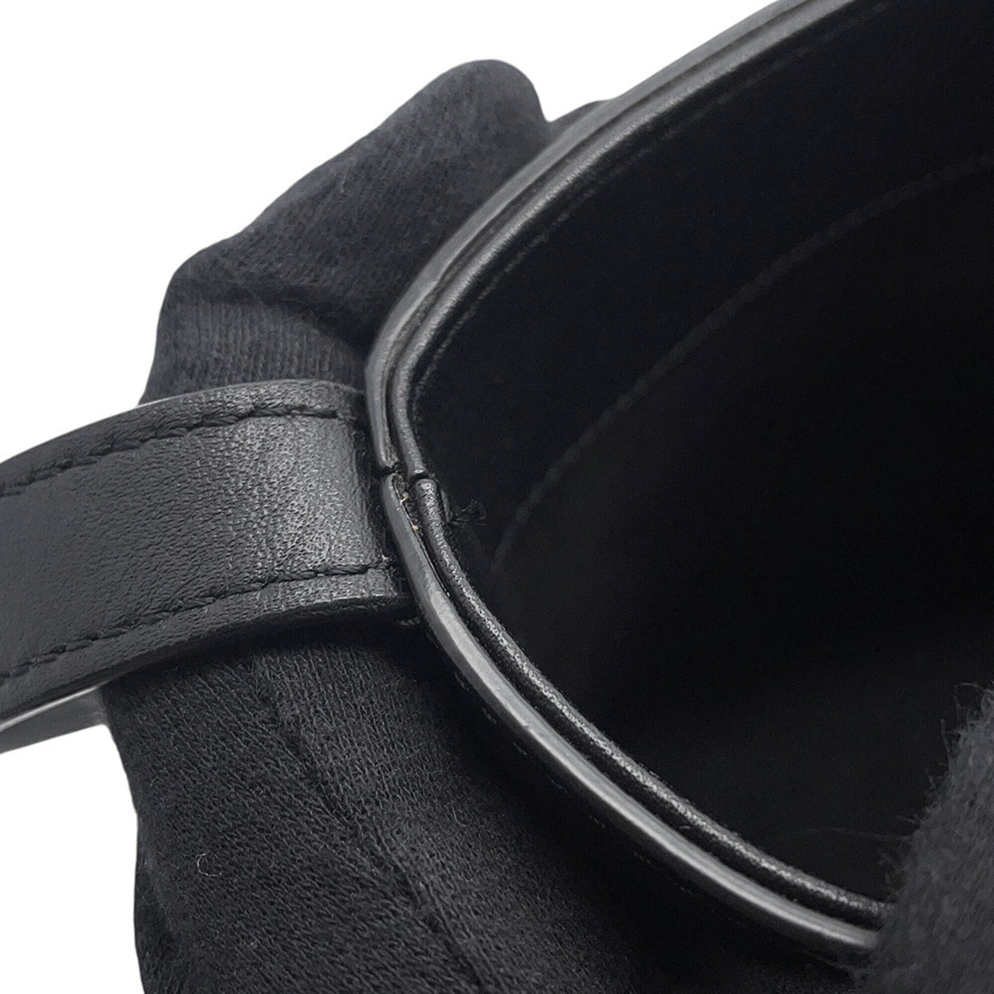 Celine Black Leather Handbag Shoulder Bag (Pre-Owned)