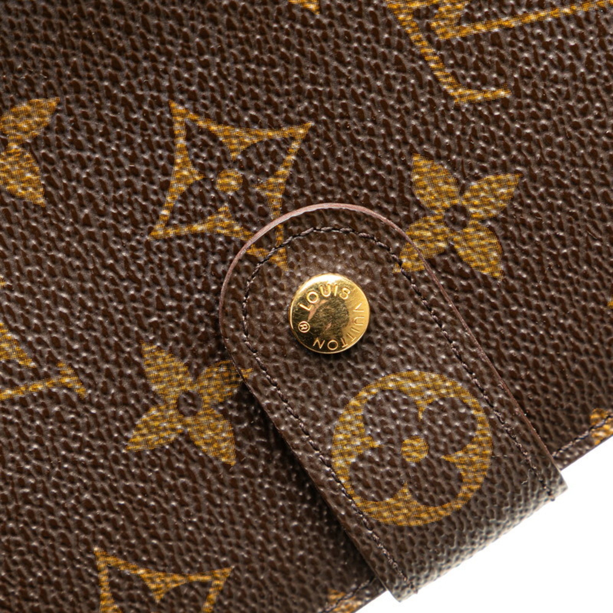 Louis Vuitton Brown Pvc Leather Wallet (Bi-Fold) (Pre-Owned)