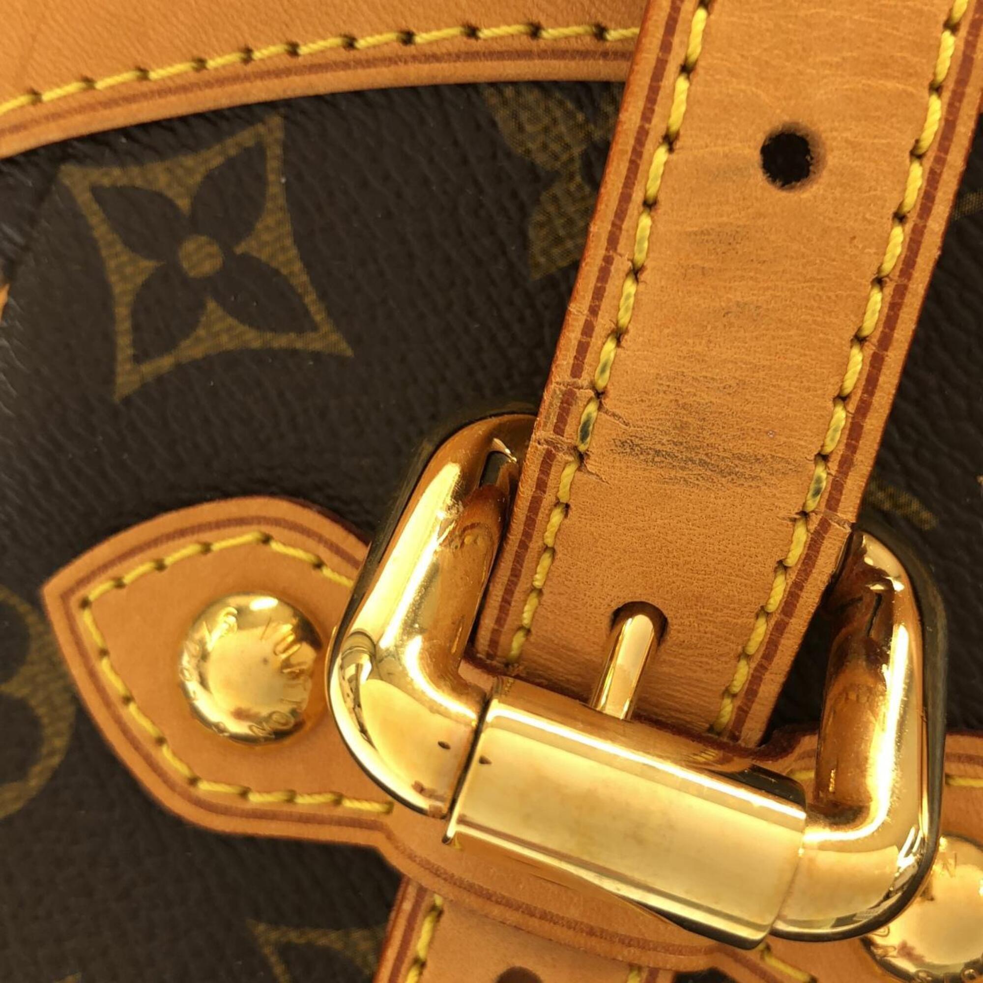 Louis Vuitton Marron Coated Canvas Shoulder Bag (Pre-Owned)
