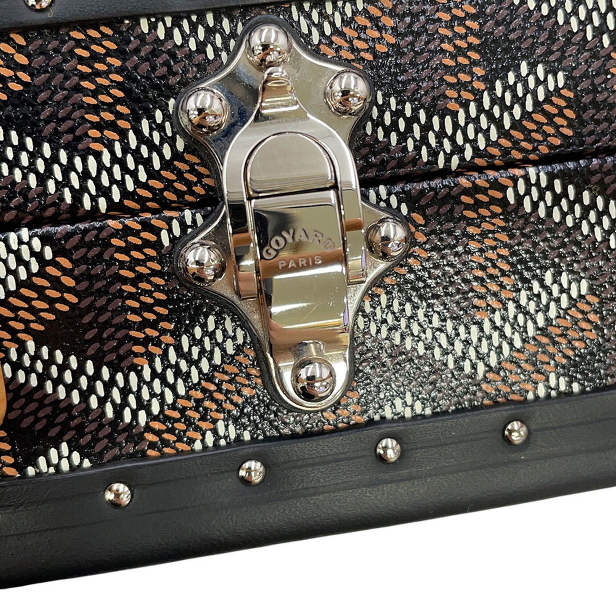 Goyard Black Pvc Leather Wood Handbag (Pre-Owned)
