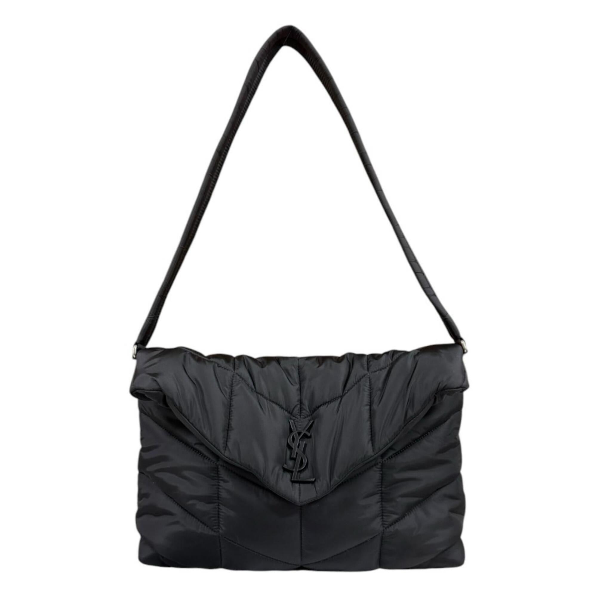 Saint Laurent Black Nylon Shoulder Bag (Pre-Owned)