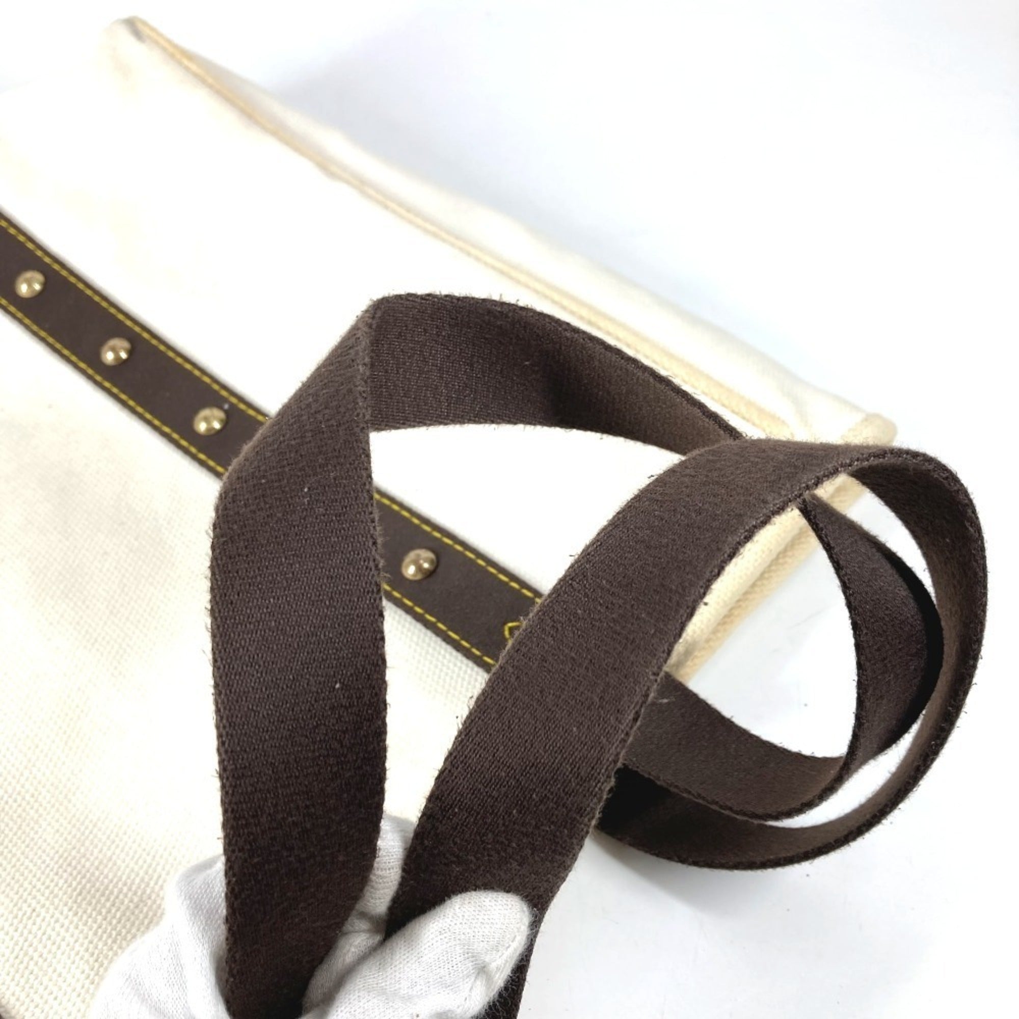 Louis Vuitton Antigua Ecru White Canvas Shoulder Bag Tote Bag (Pre-Owned)