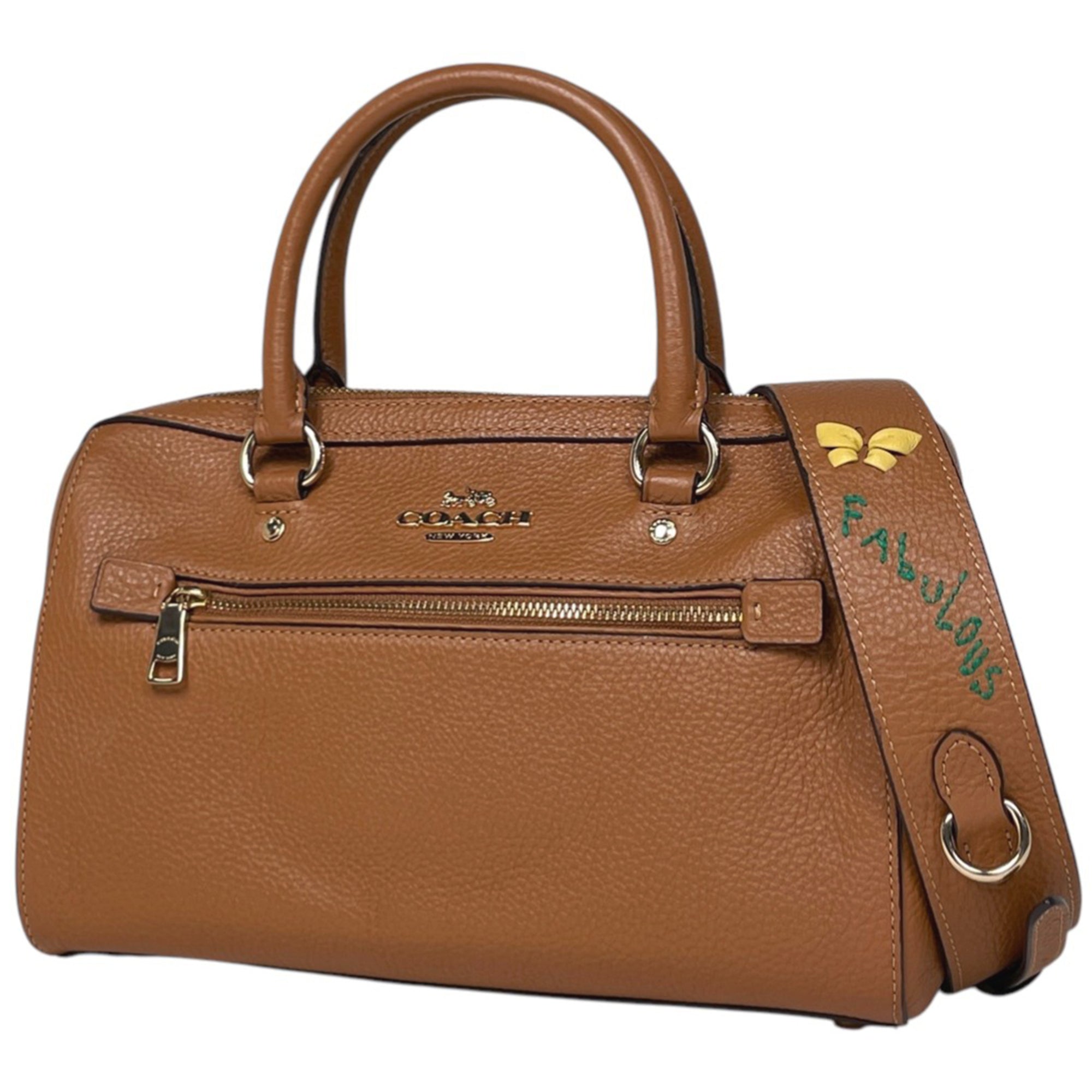 Coach Brown Leather Handbag Shoulder Bag (Pre-Owned)