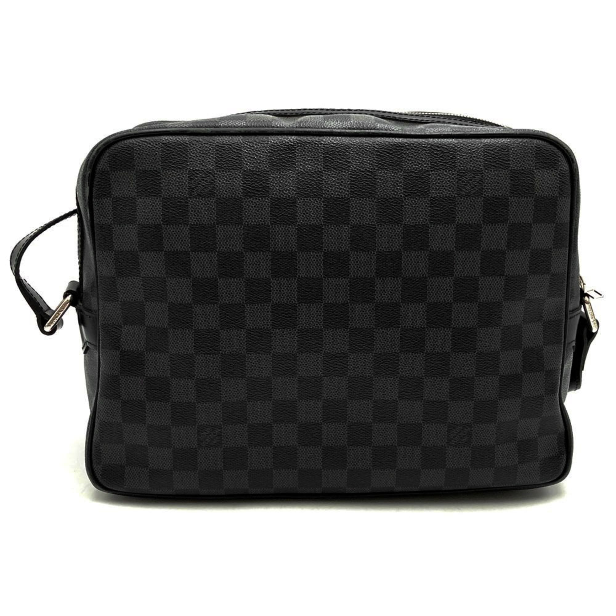 Louis Vuitton Black Damier Graphite Shoulder Bag (Pre-Owned)
