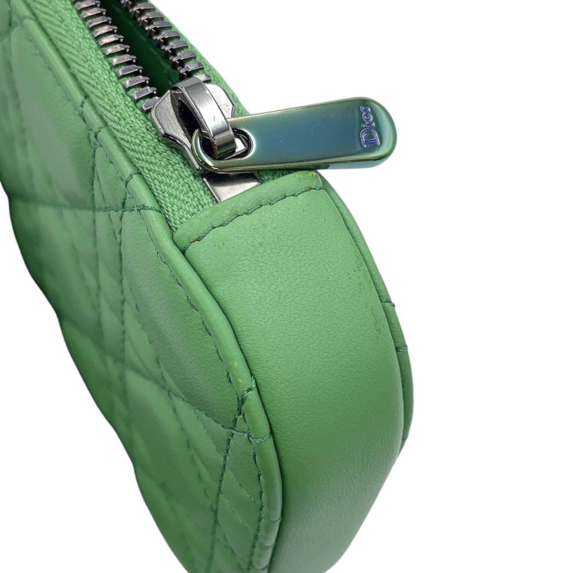 Christian Dior Green Leather Phone Wallet (Pre-Owned)