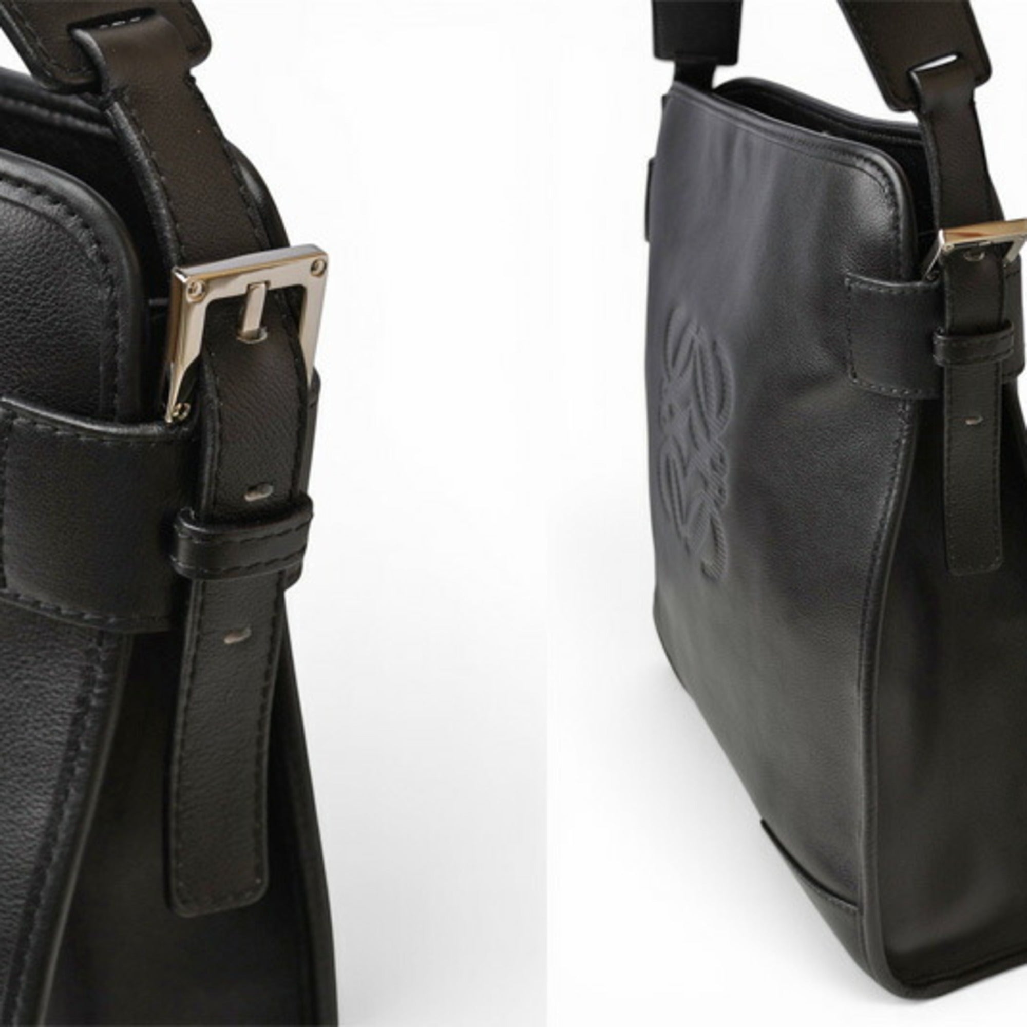 Loewe Black Leather Shoulder Bag (Pre-Owned)