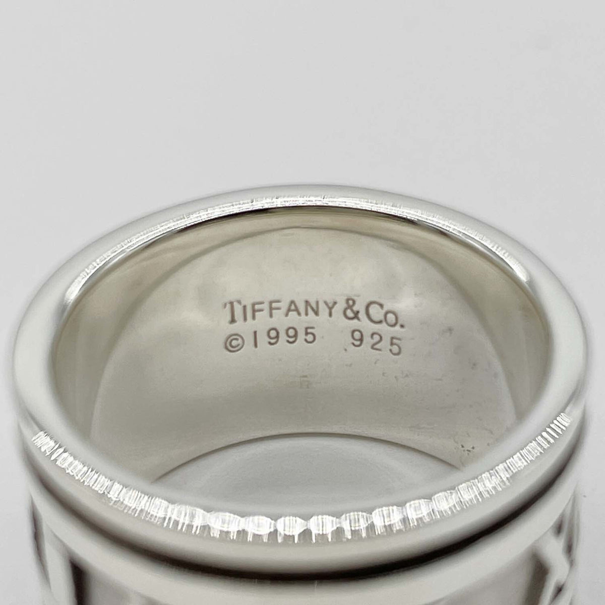 Tiffany Silver Silver 925 Band Ring (Pre-Owned)