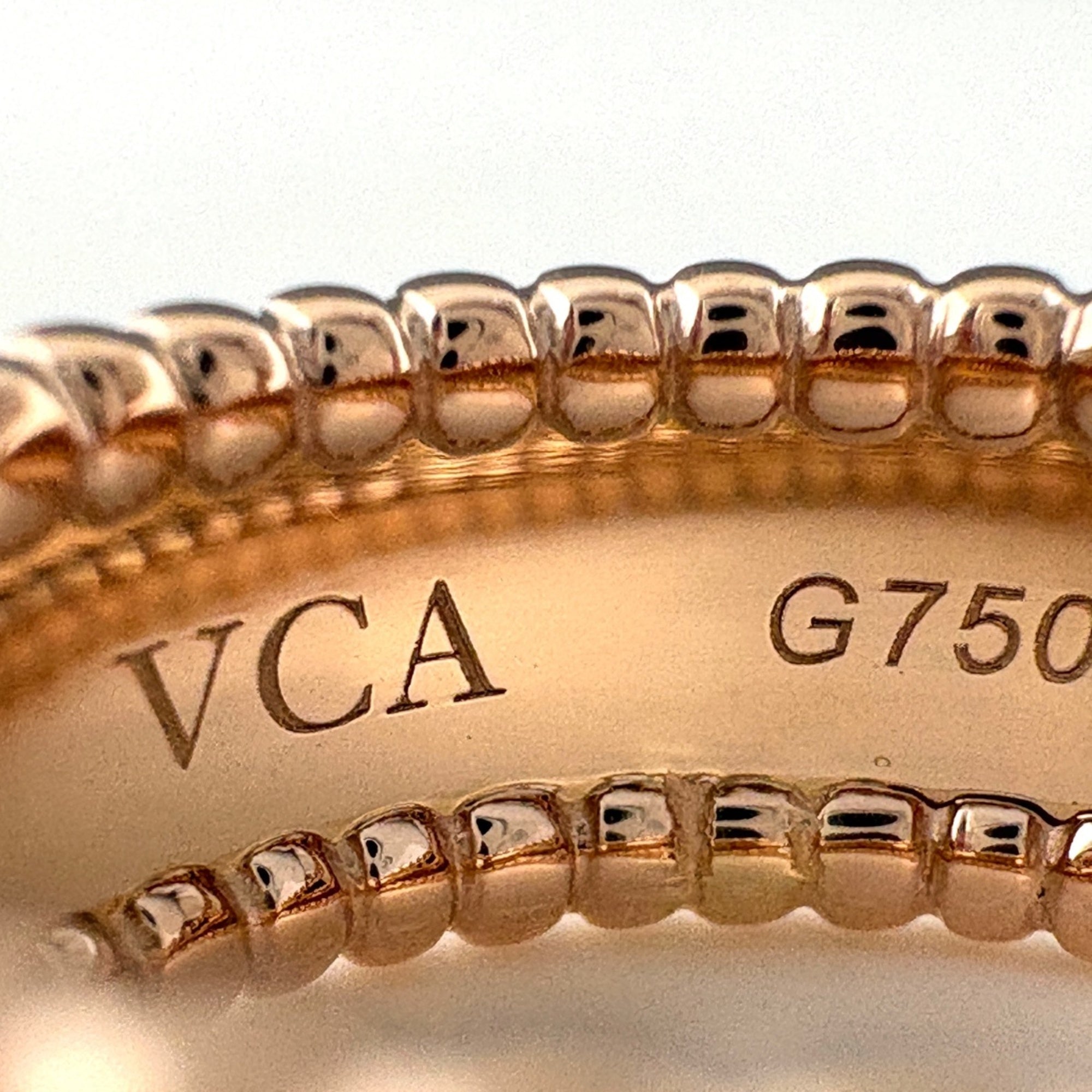 Van Cleef & Arpels Pink Gold (18K) Band Ring (Pre-Owned)