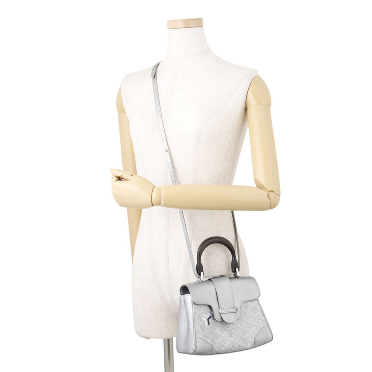 Goyard Silver Pvc Handbag (Pre-Owned)
