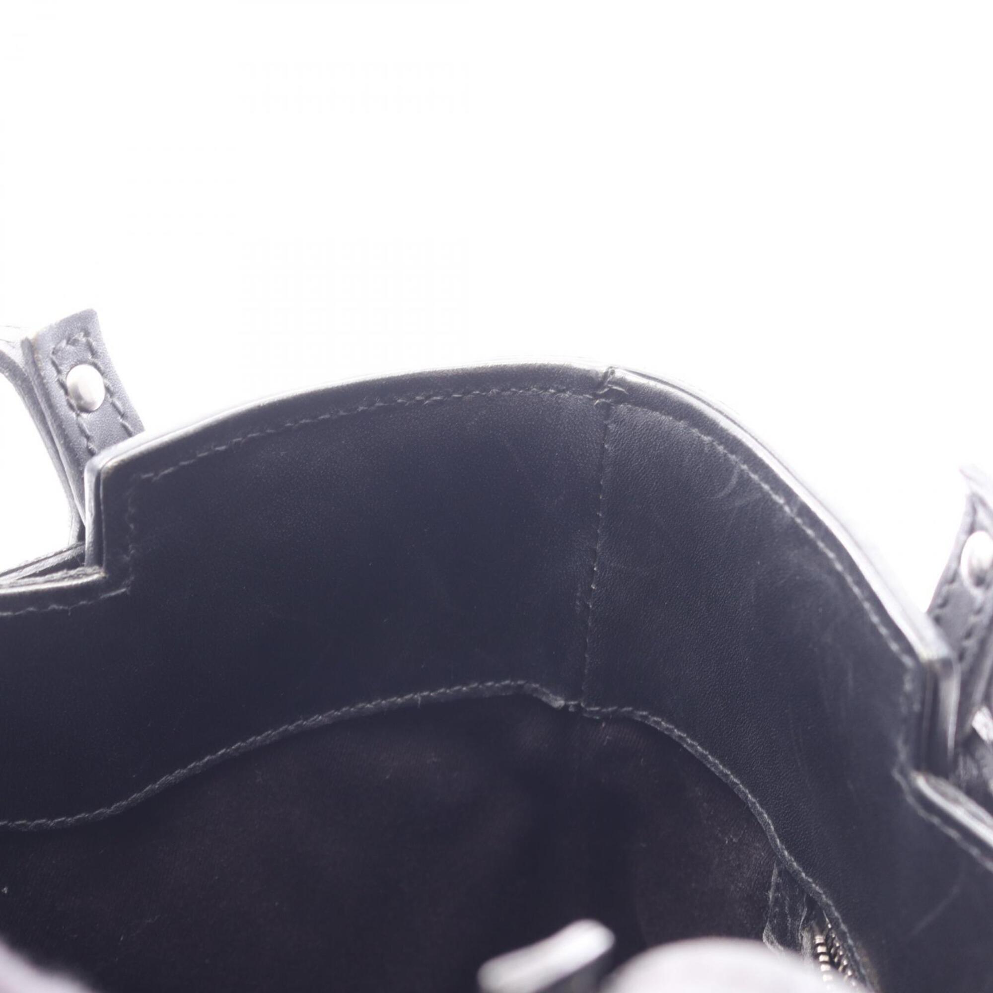 Gucci Black Canvas Leather Tote Bag (Pre-Owned)