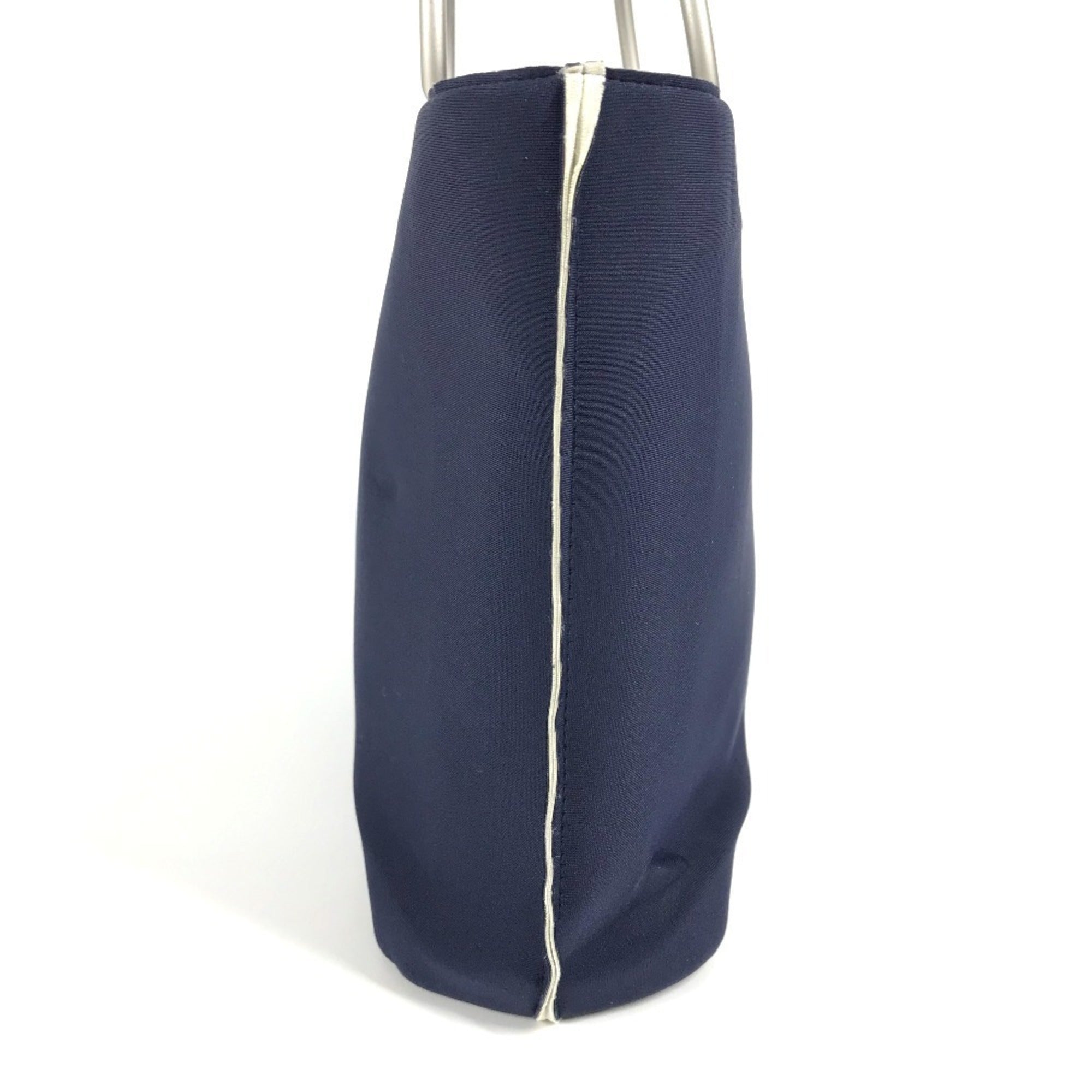 Chanel Navy Polyamide Handbag Tote Bag (Pre-Owned)