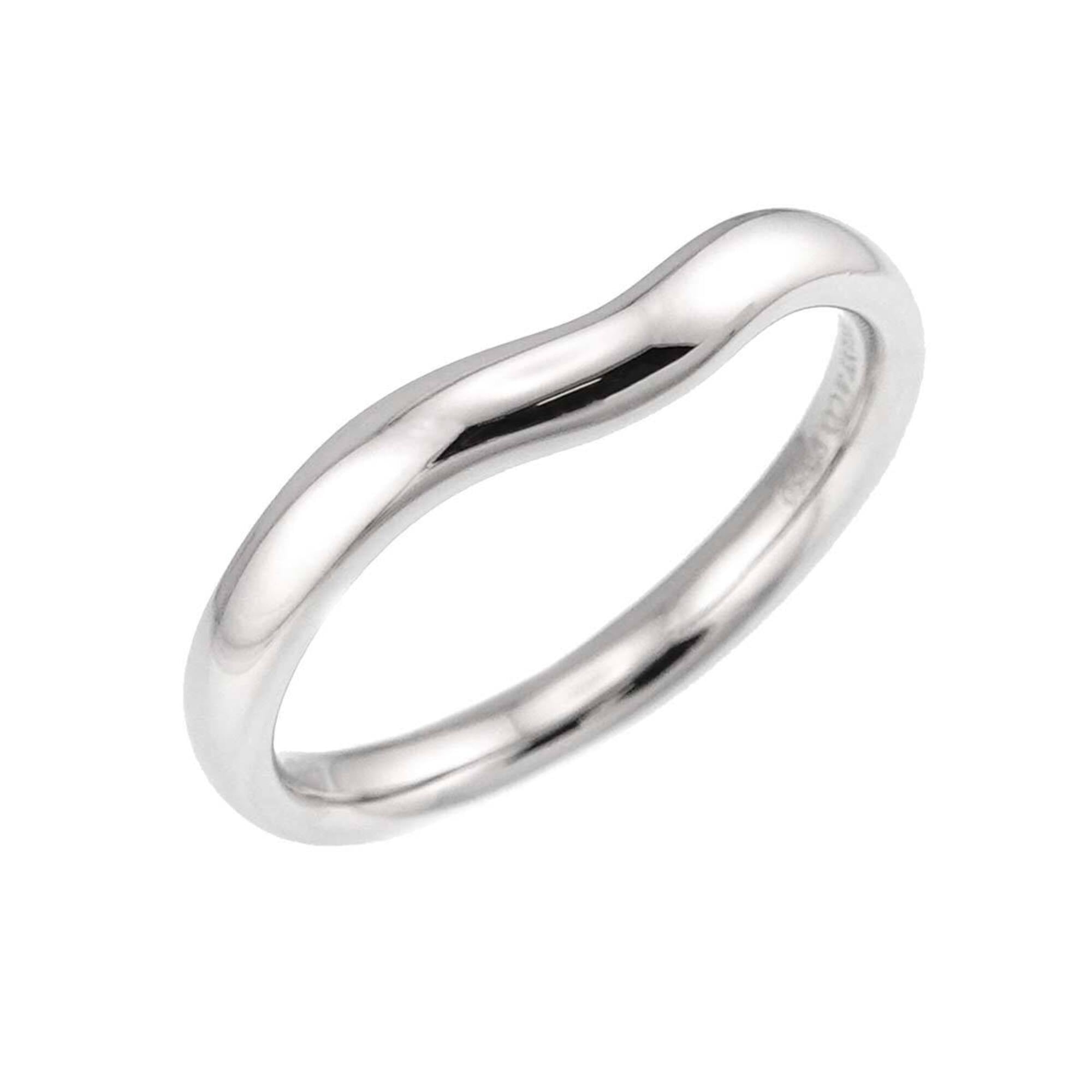 Tiffany Silver Platinum 950 Band Ring (Pre-Owned)