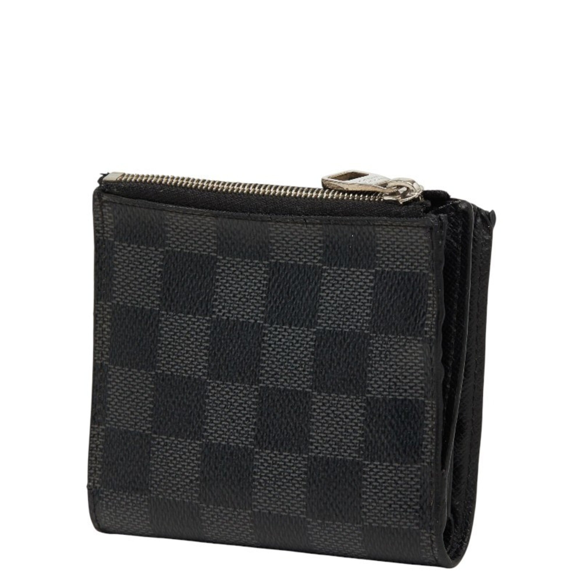 Louis Vuitton Damier Graphite Black Gray Pvc Leather Wallet (Bi-Fold) (Pre-Owned)