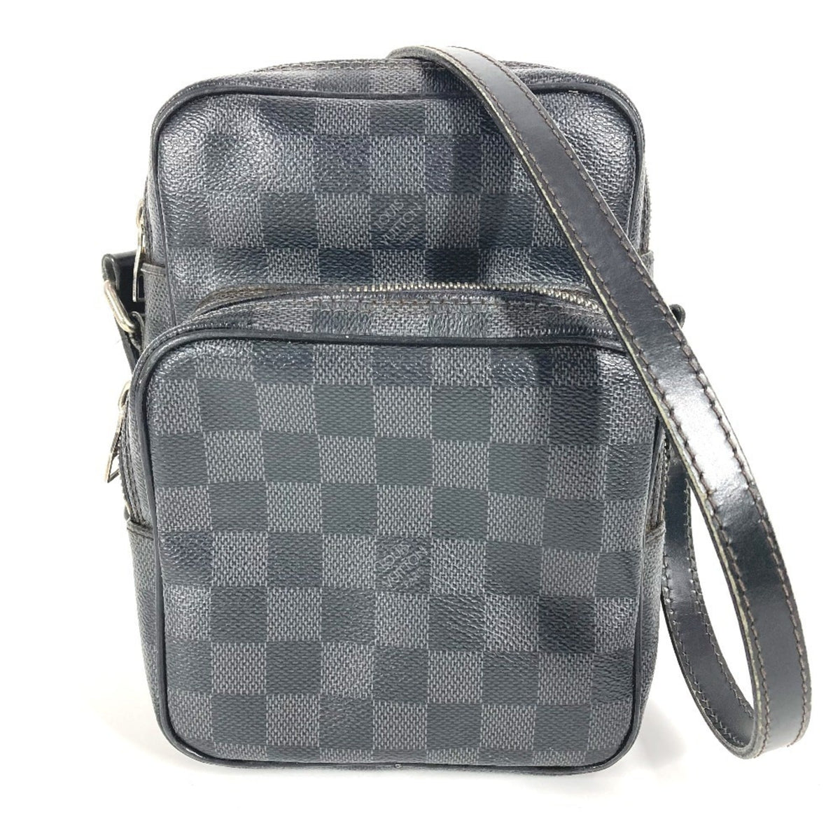 Louis Vuitton Black Damier Graphite Damier Graphite Pochette Shoulder Bag (Pre-Owned)