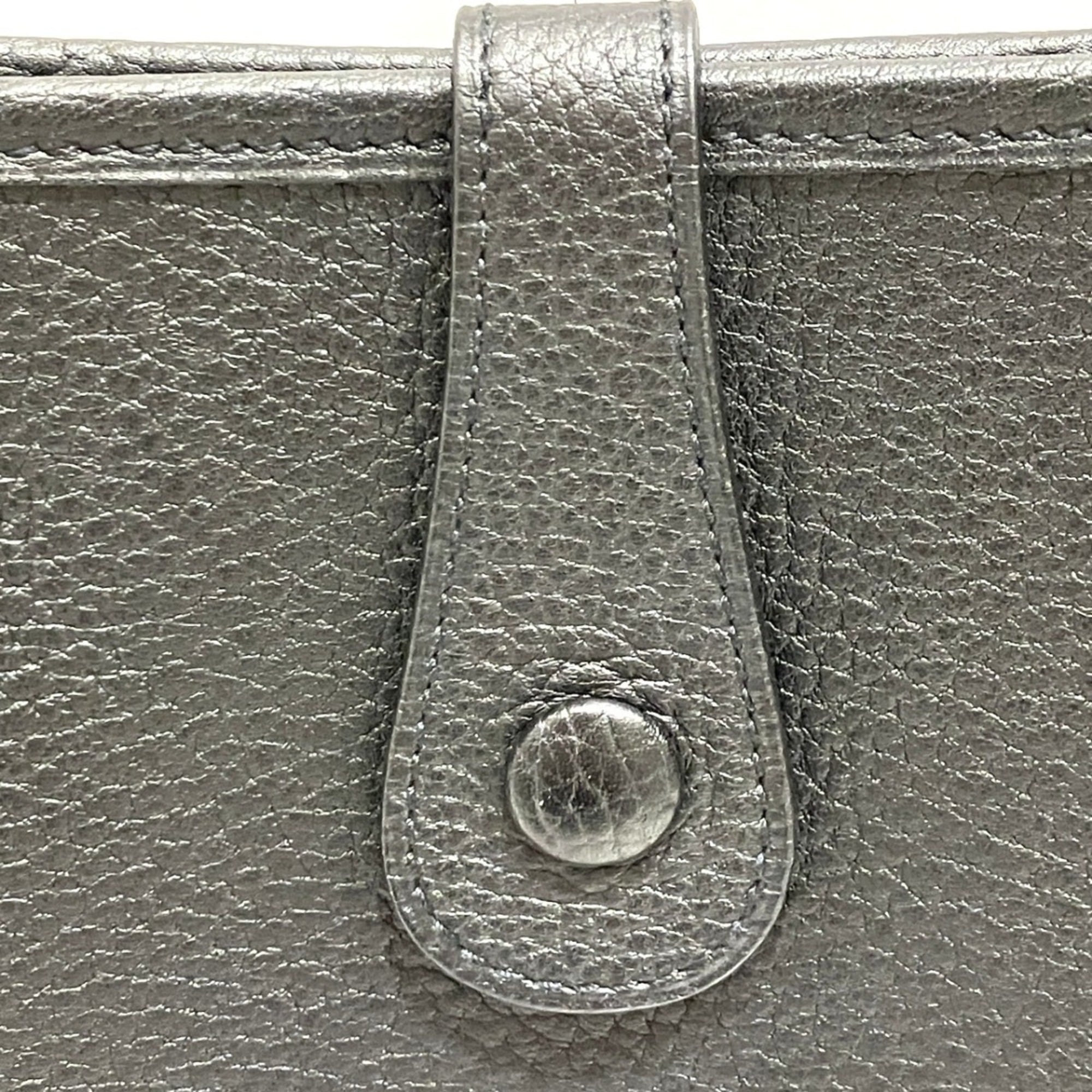 Hermes Evelyne Black Taurillon Clemence Leather Shoulder Bag (Pre-Owned)