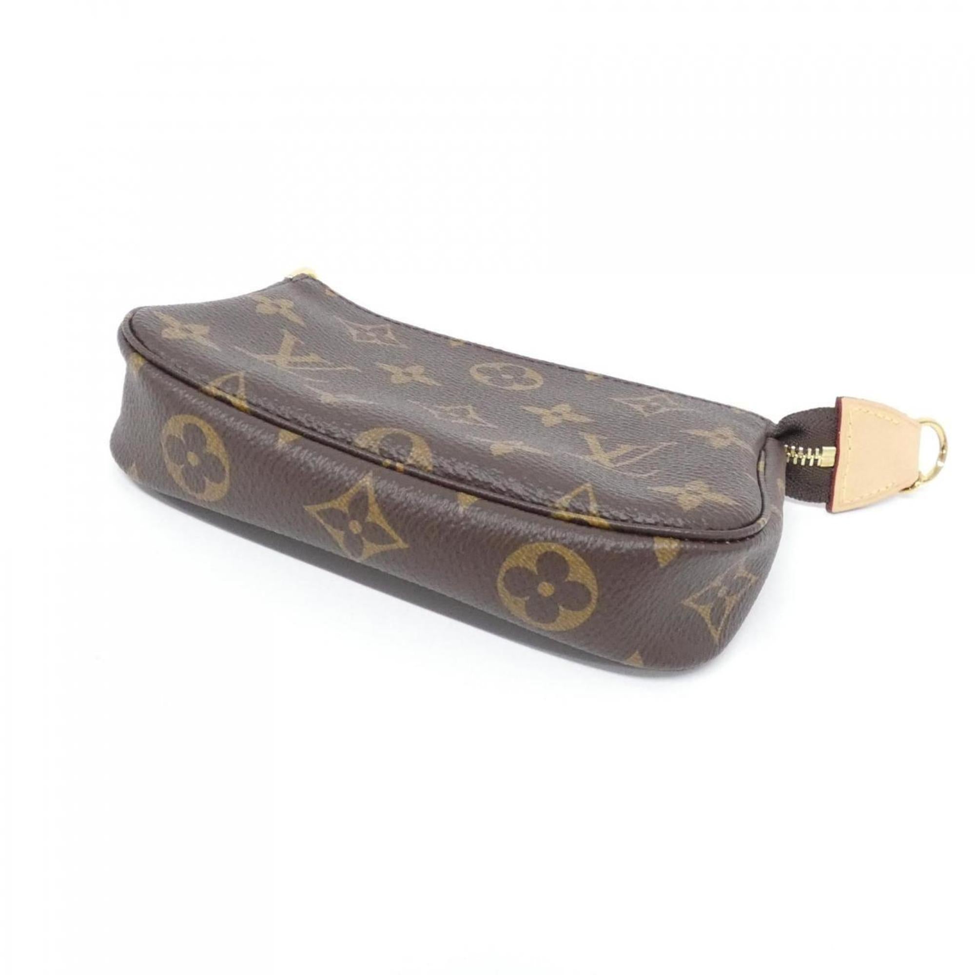 Louis Vuitton Brown Coated Canvas Pochette Pouch (Pre-Owned)