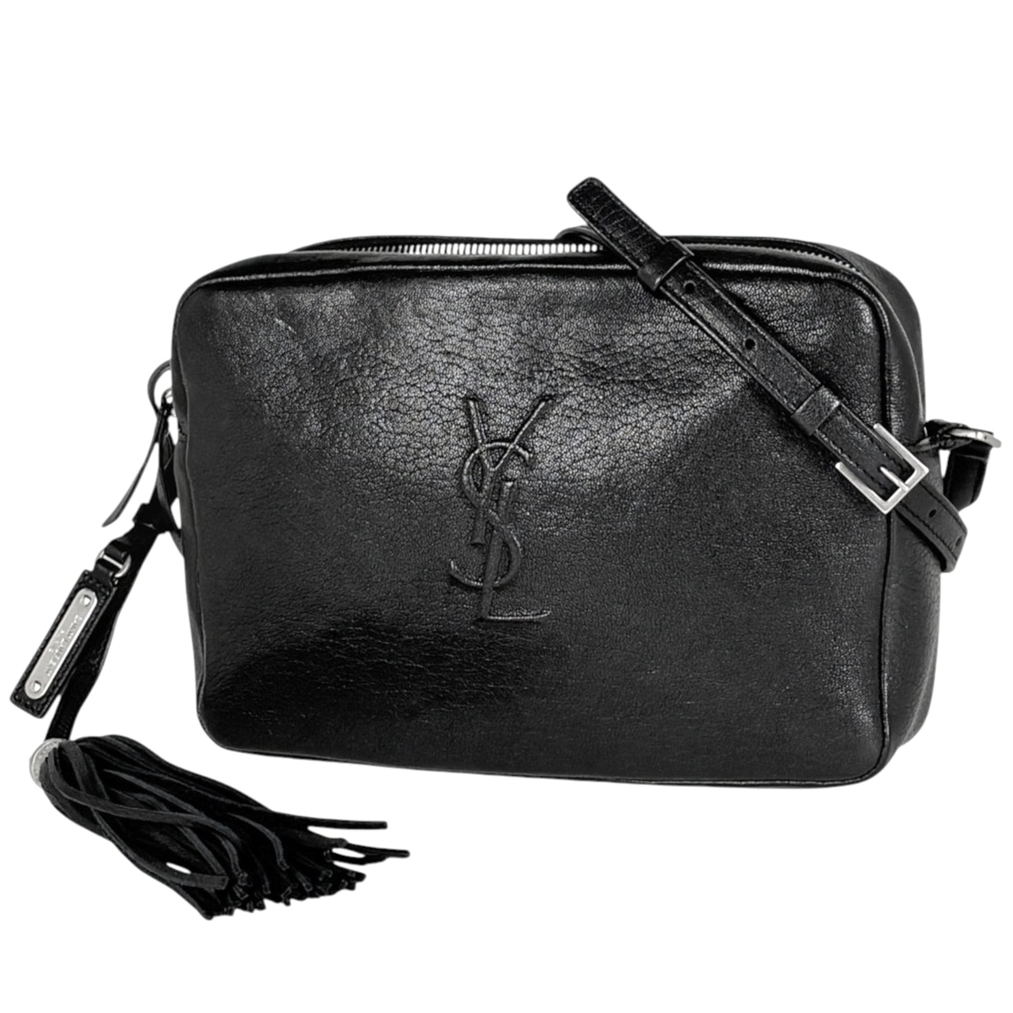 Yves Saint Laurent Black Leather Shoulder Bag (Pre-Owned)