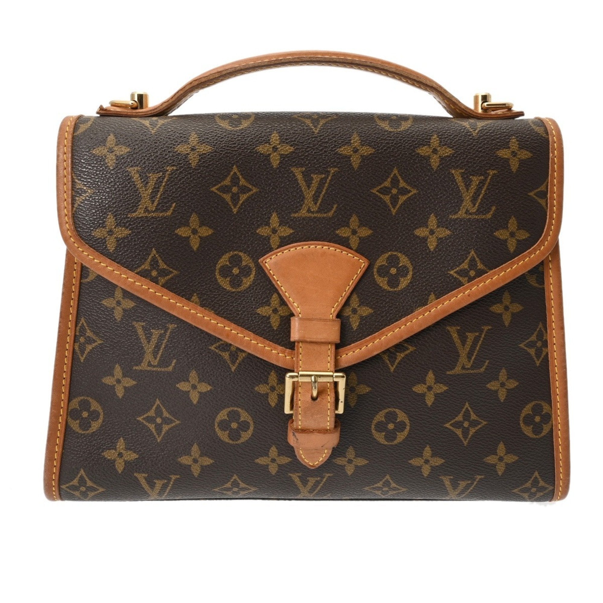 Louis Vuitton Brown Monogram Canvas Handbag (Pre-Owned)