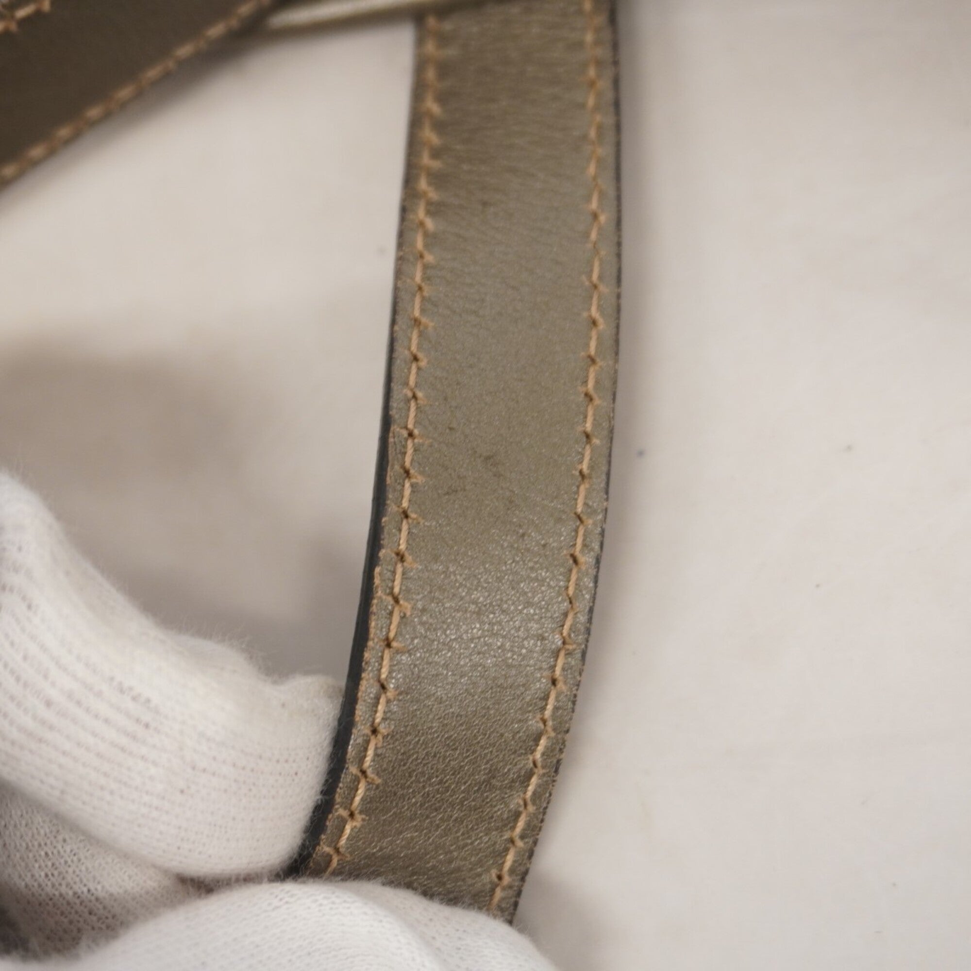 Gucci Gray Leather Tote Bag (Pre-Owned)