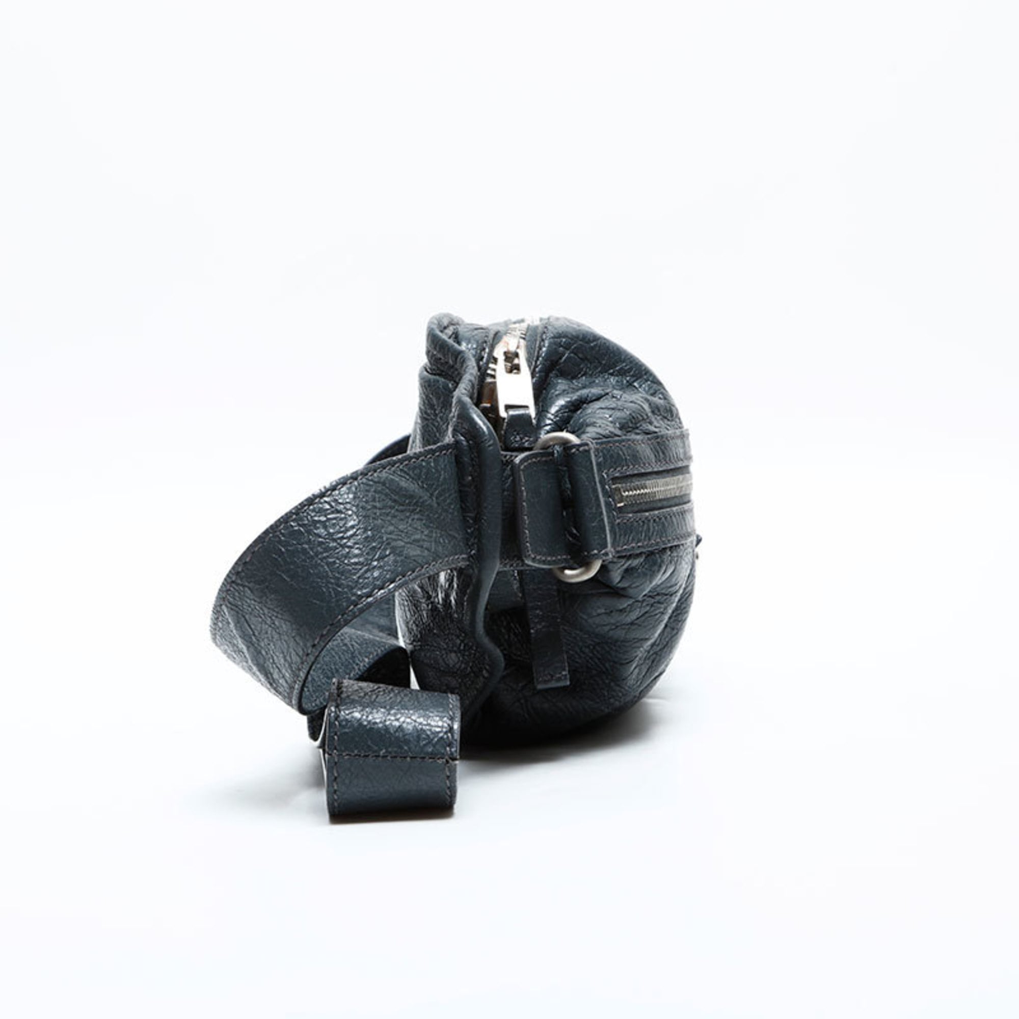 Balenciaga Gray Leather Fanny Pack (Pre-Owned)