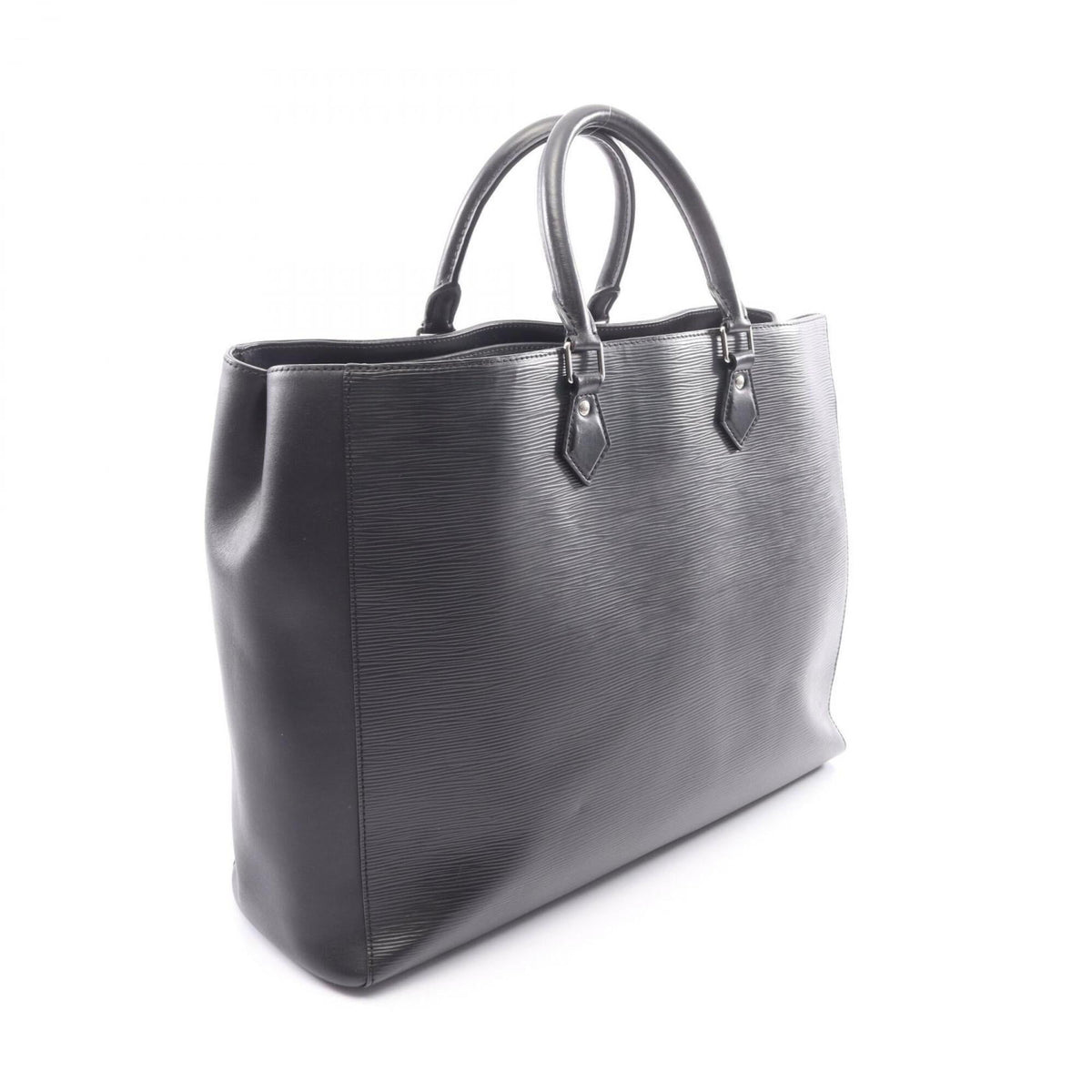 Louis Vuitton Black Noir Epi Leather Handbag Tote Bag (Pre-Owned)