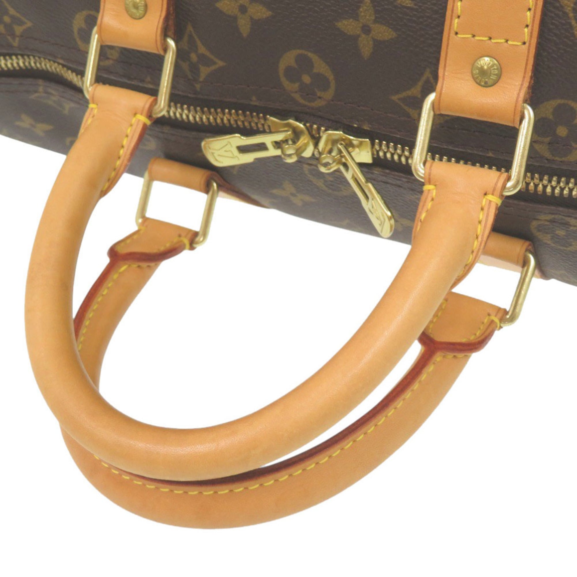 Louis Vuitton Brown Monogram Canvas Boston Bag (Pre-Owned)