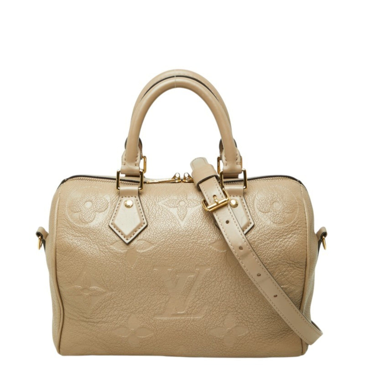 Louis Vuitton Grayish Tourterelle Leather Handbag Shoulder Bag (Pre-Owned)