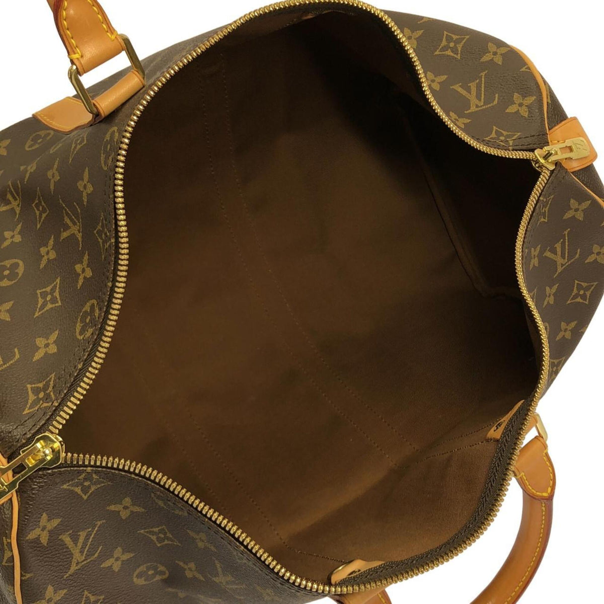 Louis Vuitton Monogram Marron Coated Canvas Boston Bag (Pre-Owned)