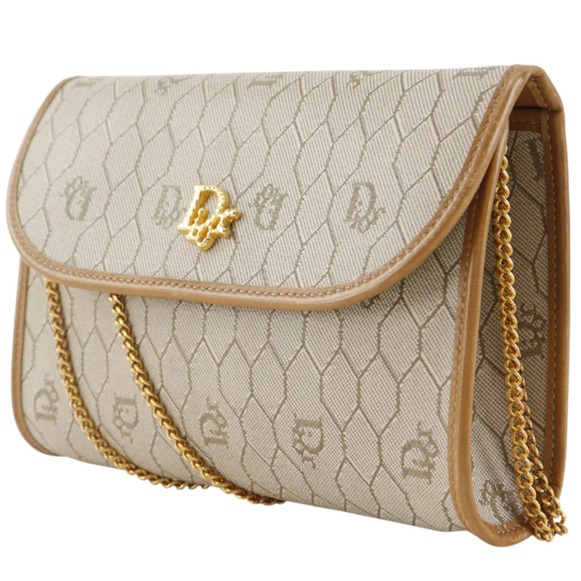 Christian Dior Beige Pvc Shoulder Bag (Pre-Owned)