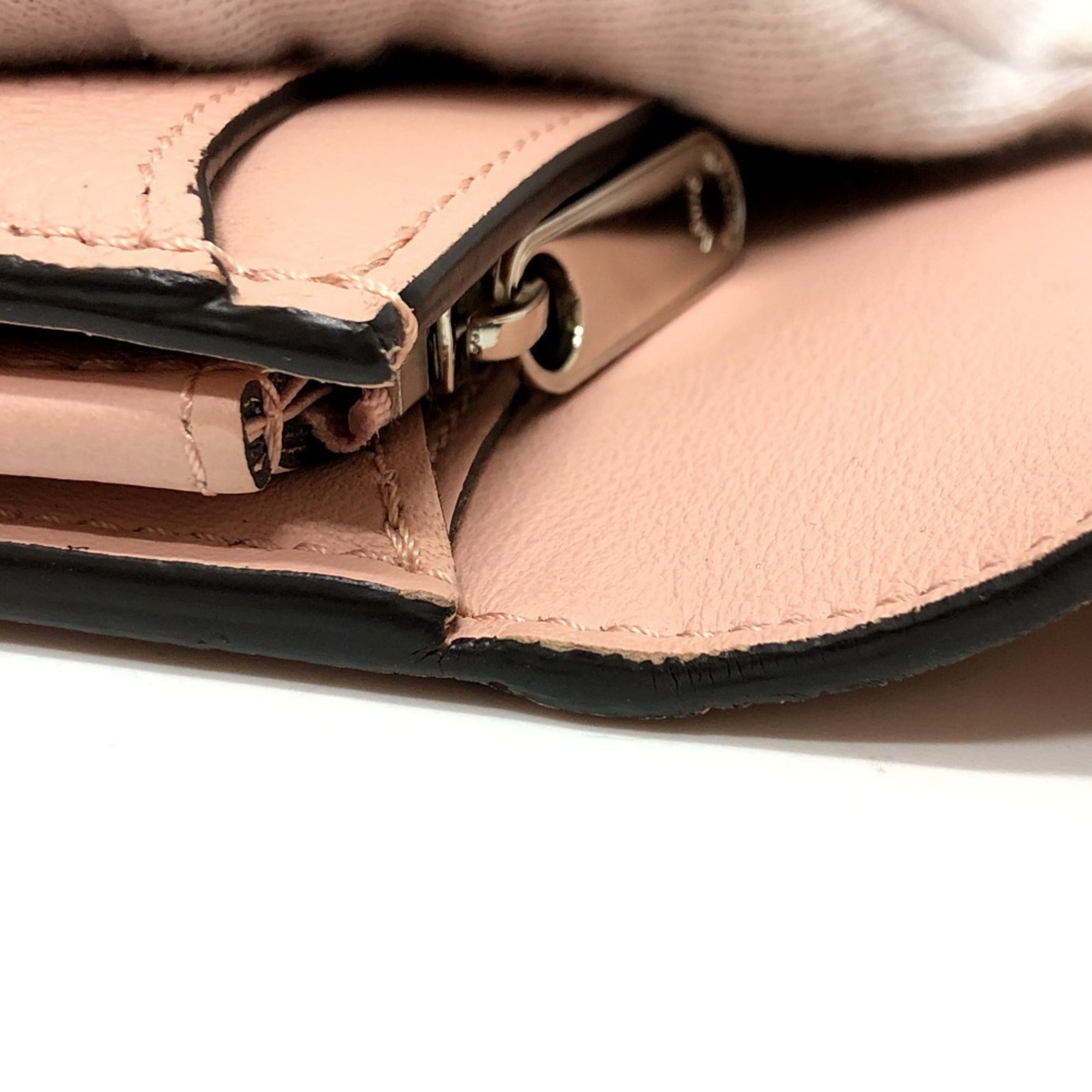 Louis Vuitton Magnolia Pink Monogram Mahina Leather Long Wallet (Tri-Fold) (Pre-Owned)